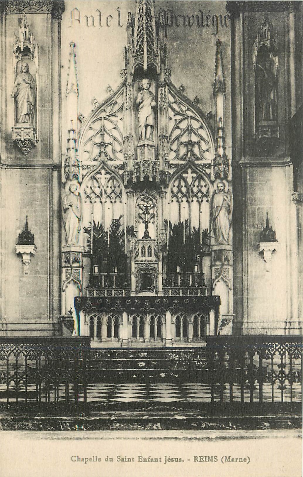 CPA Chapelle du Saint Enfant Jesus Reims Marne 