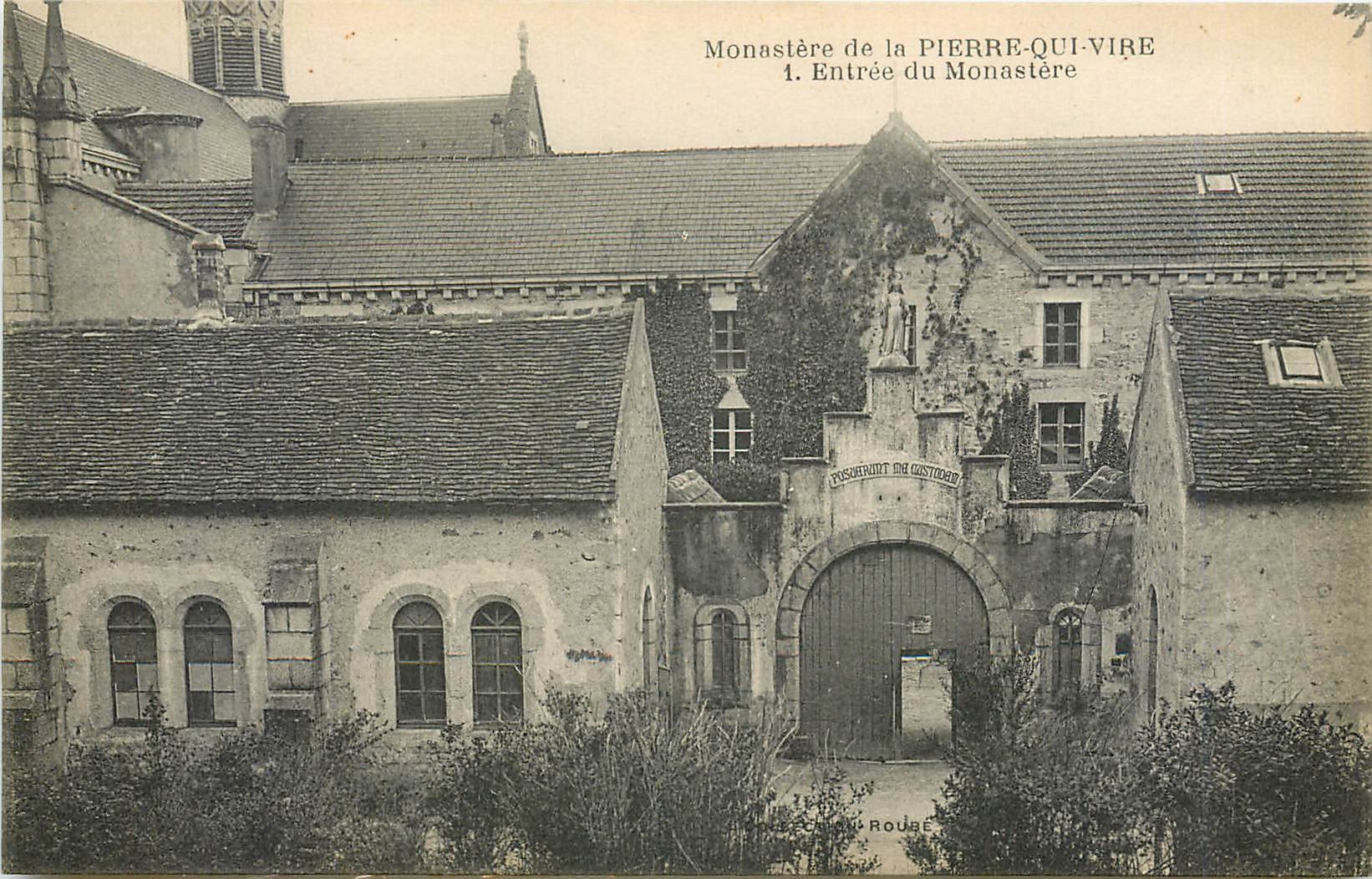 CPA Monastere de la Pierre Qui Vire Entree du Monastere 