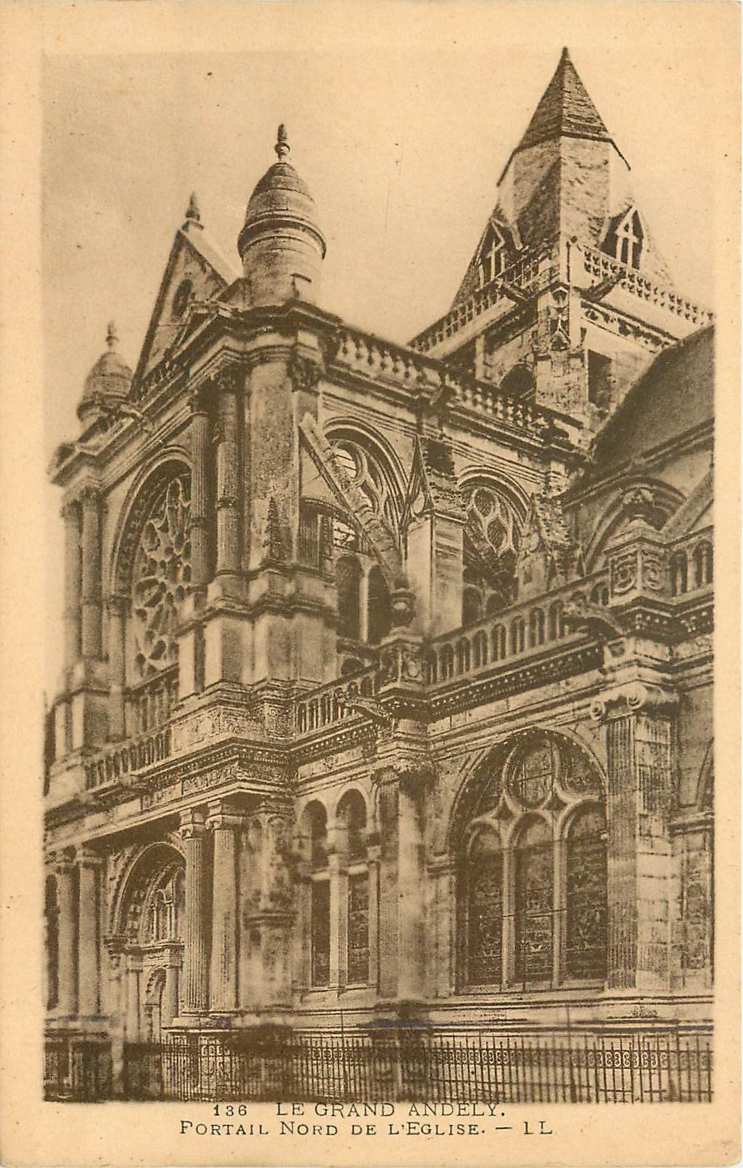 CPA Le Grand Andely Portail Nord de l'Eglise 