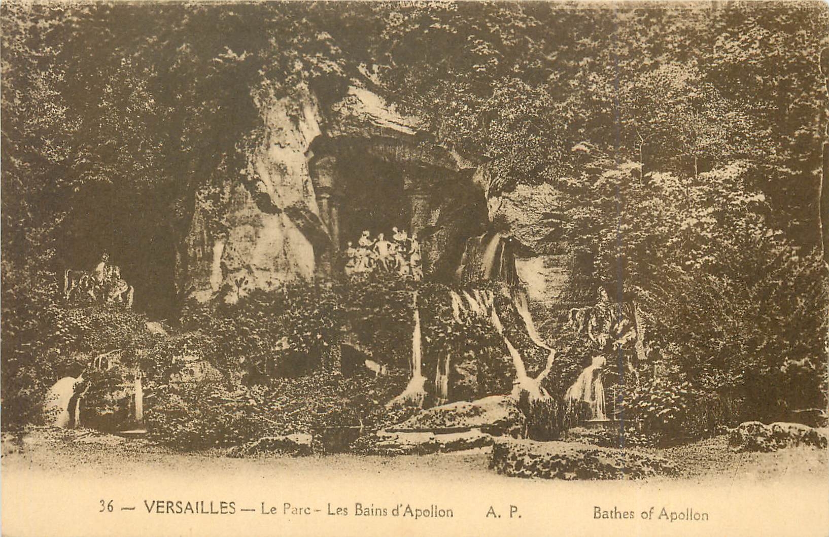 CPA Versailles Le Parc Les Bains d'Appollon 