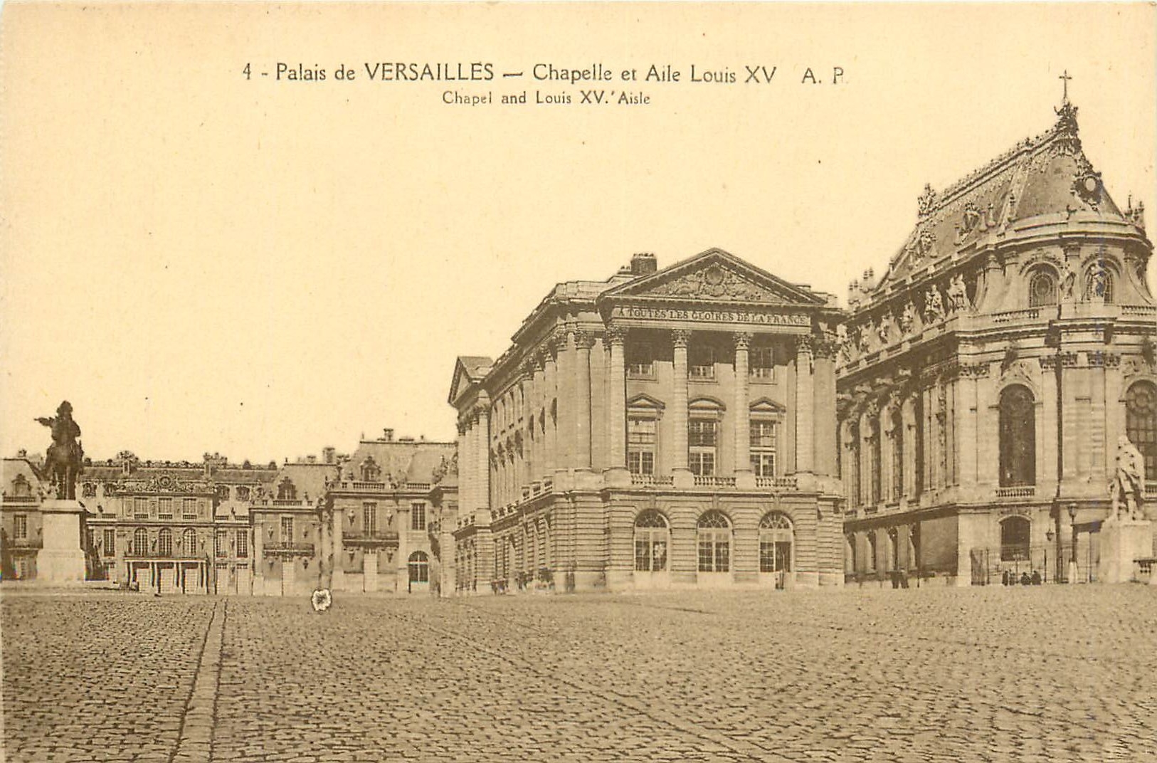 CPA Palais de Versailles Chapelle et Aile Louis XV 