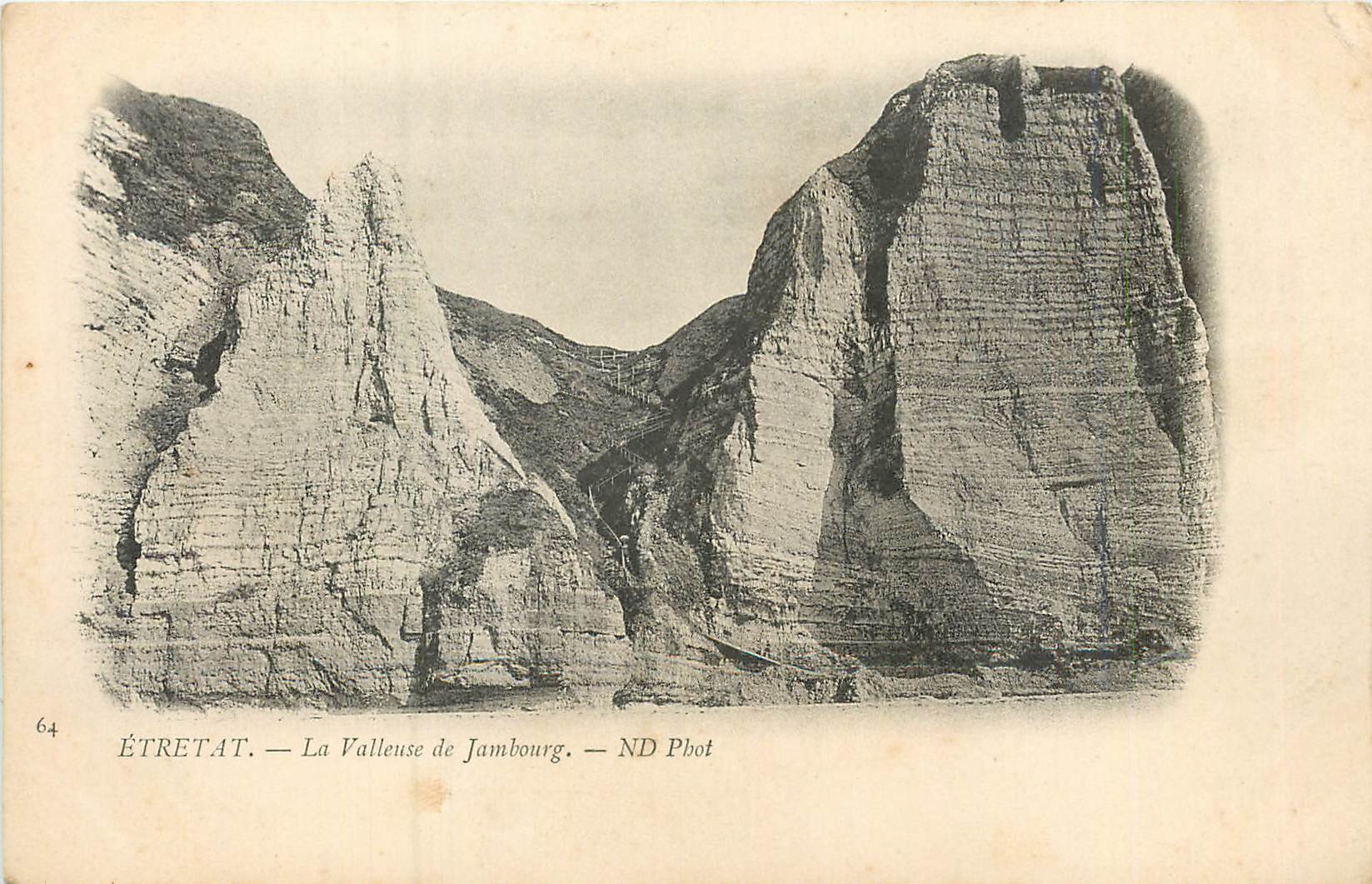 CPA Etretat La Valleuse de Jambourg 