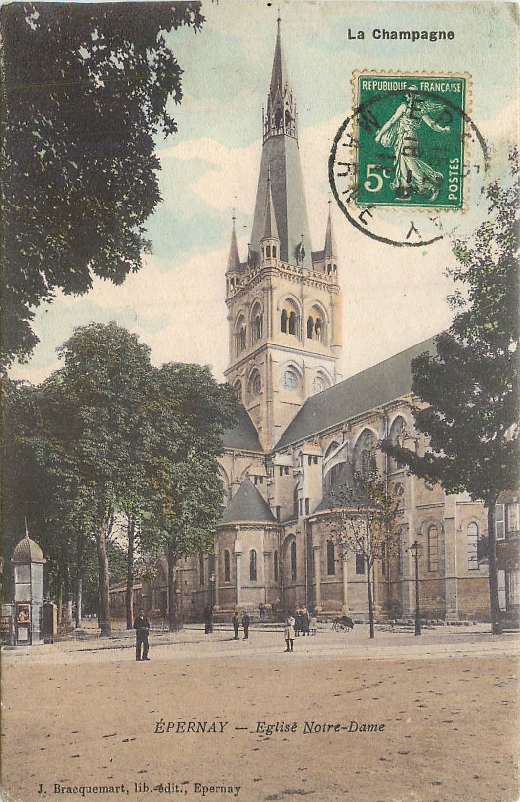 CPA Epernay Eglie Notre Dame 