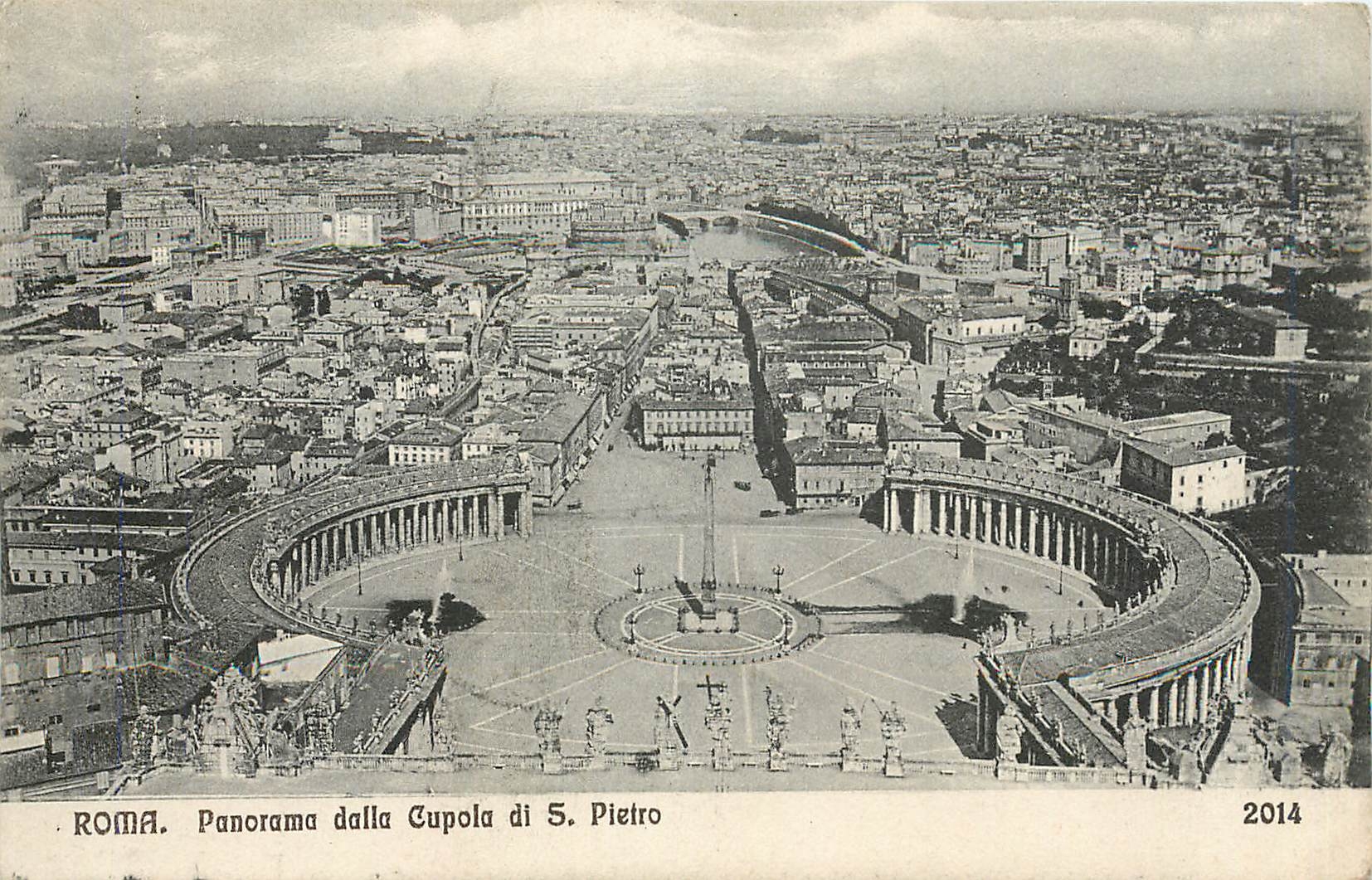 CPA Roma Panorama dalla Cupola di S Pietro 