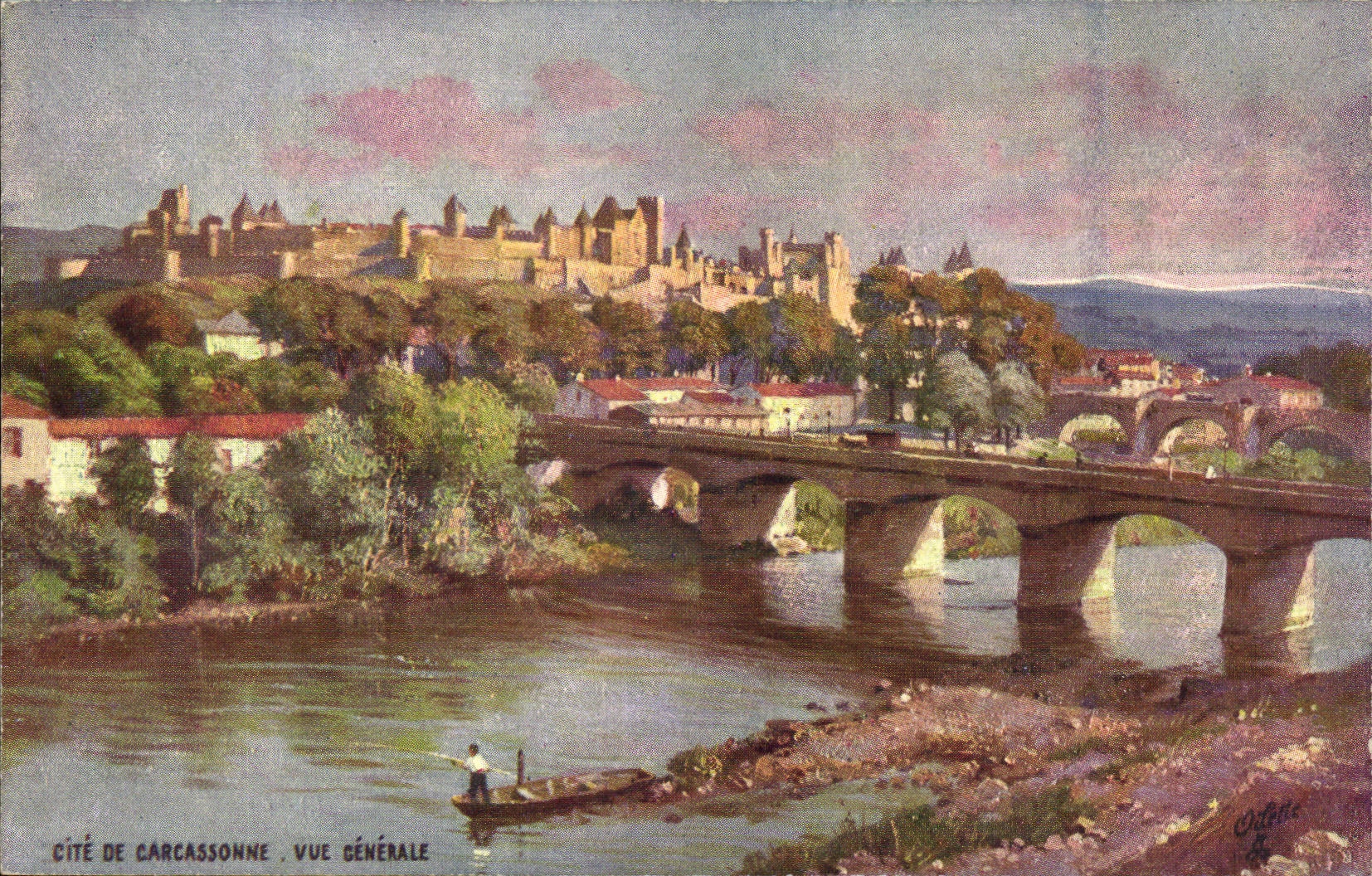 CPA ISCED of Carcassonne View