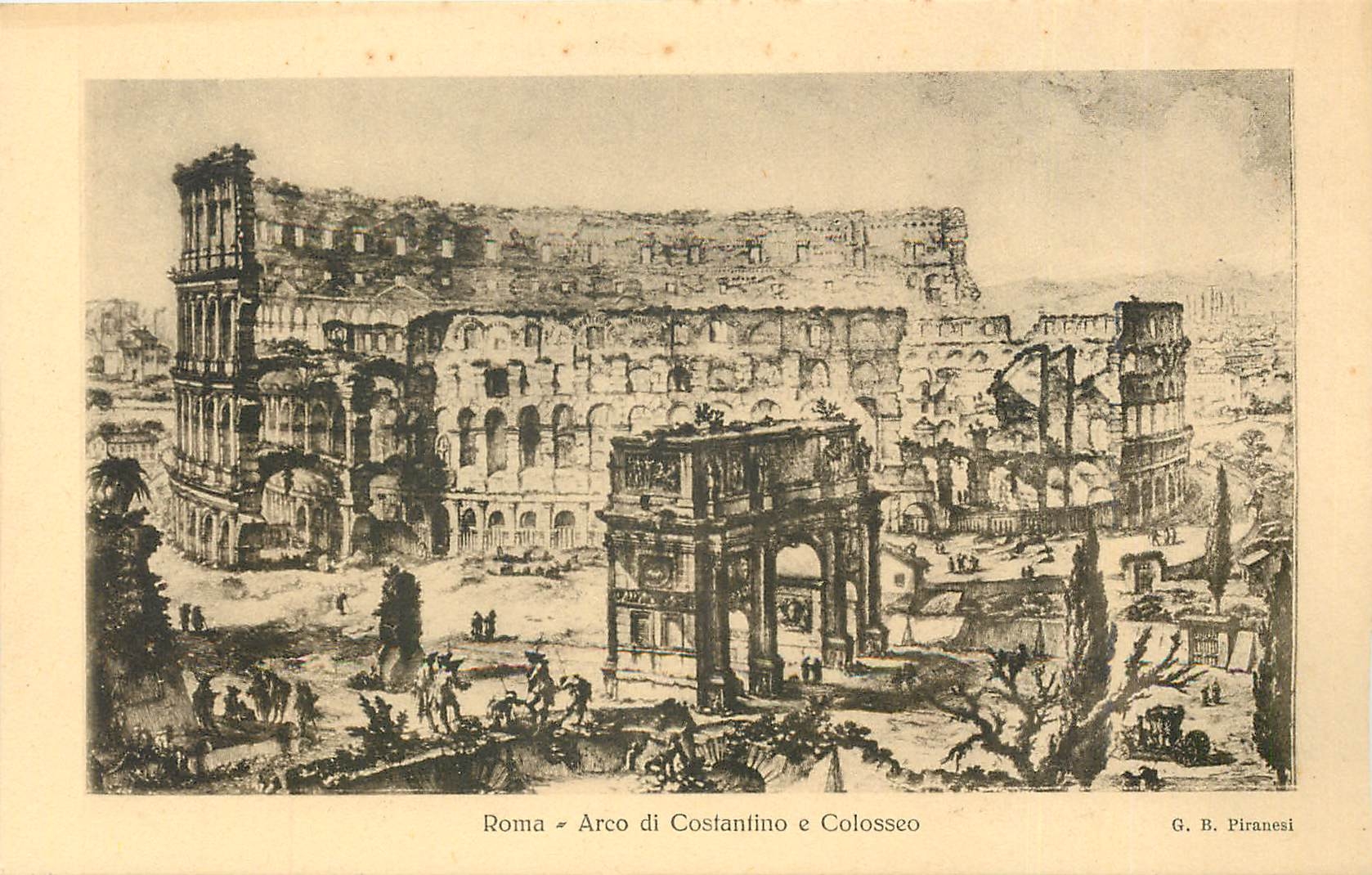 CPA Roma Arco di Costantino e Colosseo