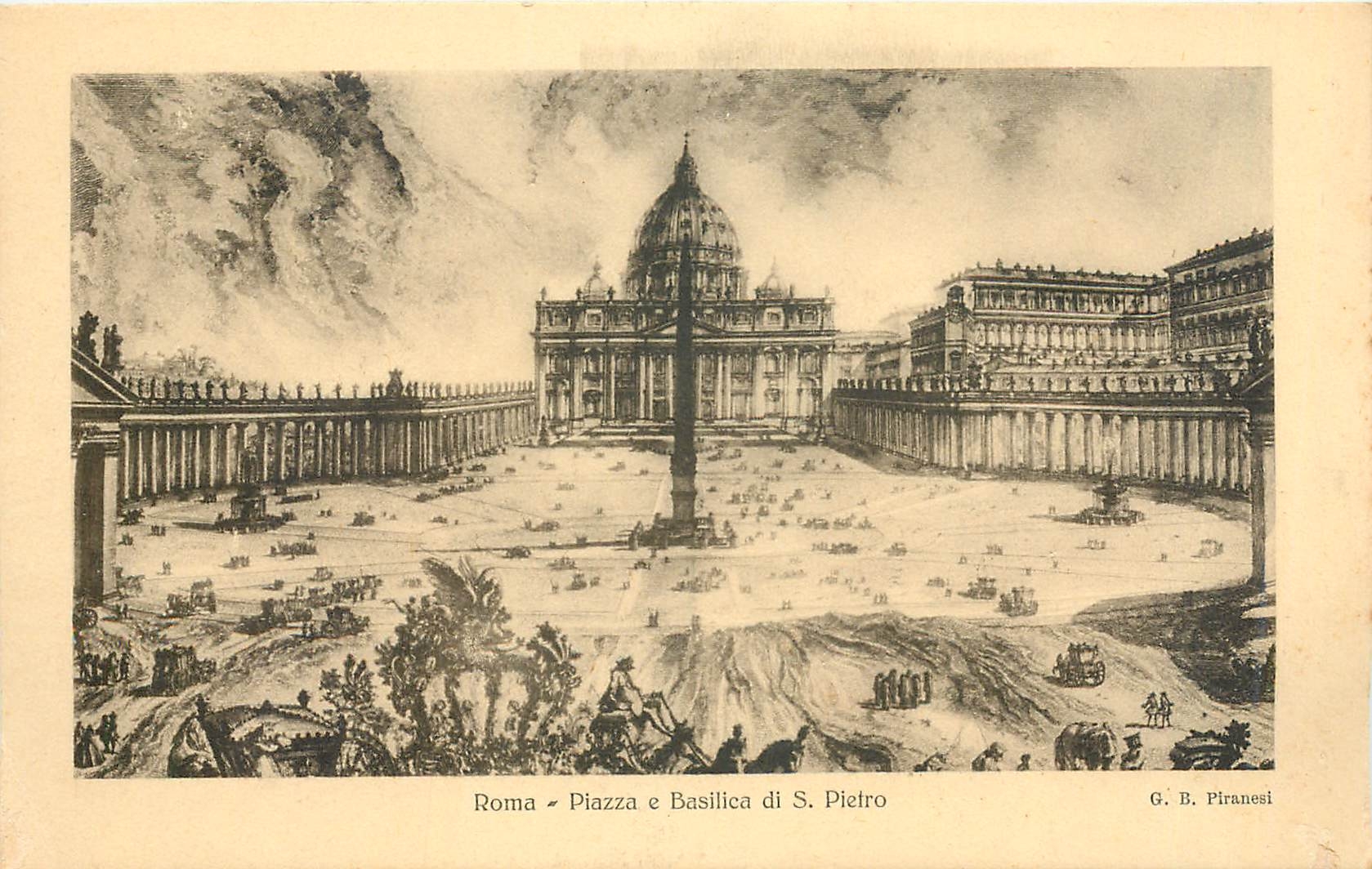 CPA Roma Piazza e Basilica di S Pietro 