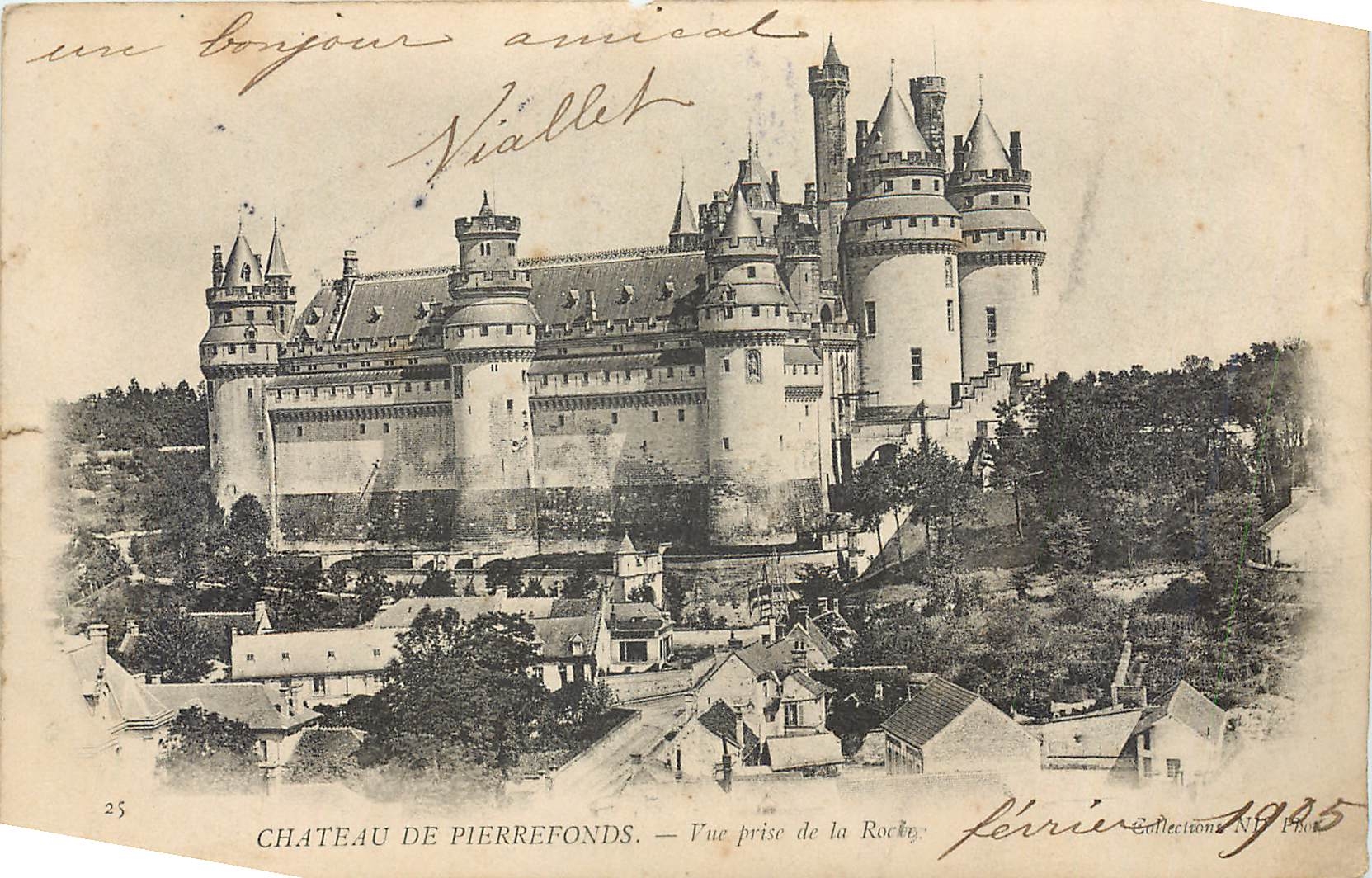 CPA Chateau de Pierrefond Vue prise de Roches