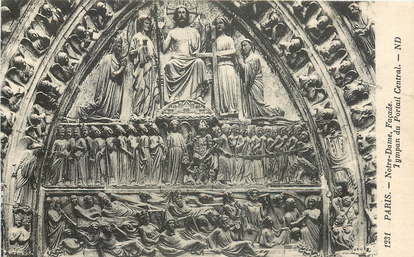 CPA Paris Notre Dame Facade 