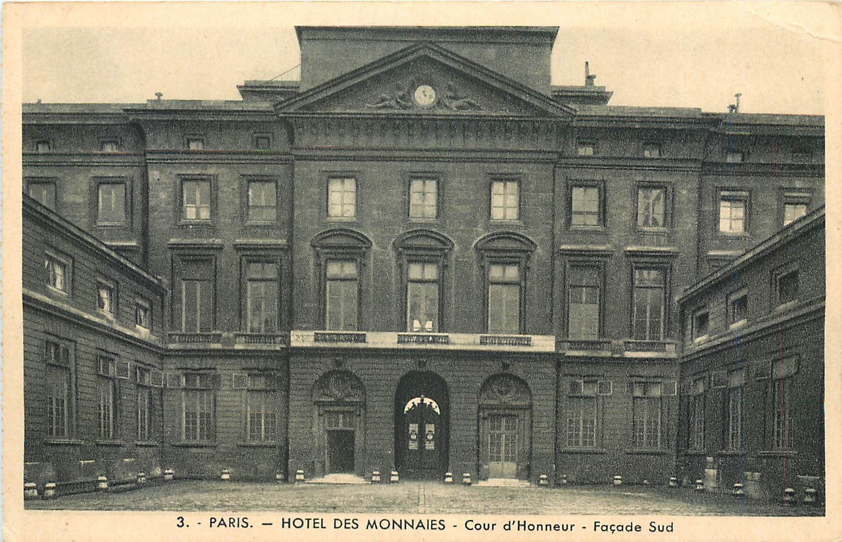 CPA Paris Hotel des Monnaies Cour d'Honneur Facade Sud