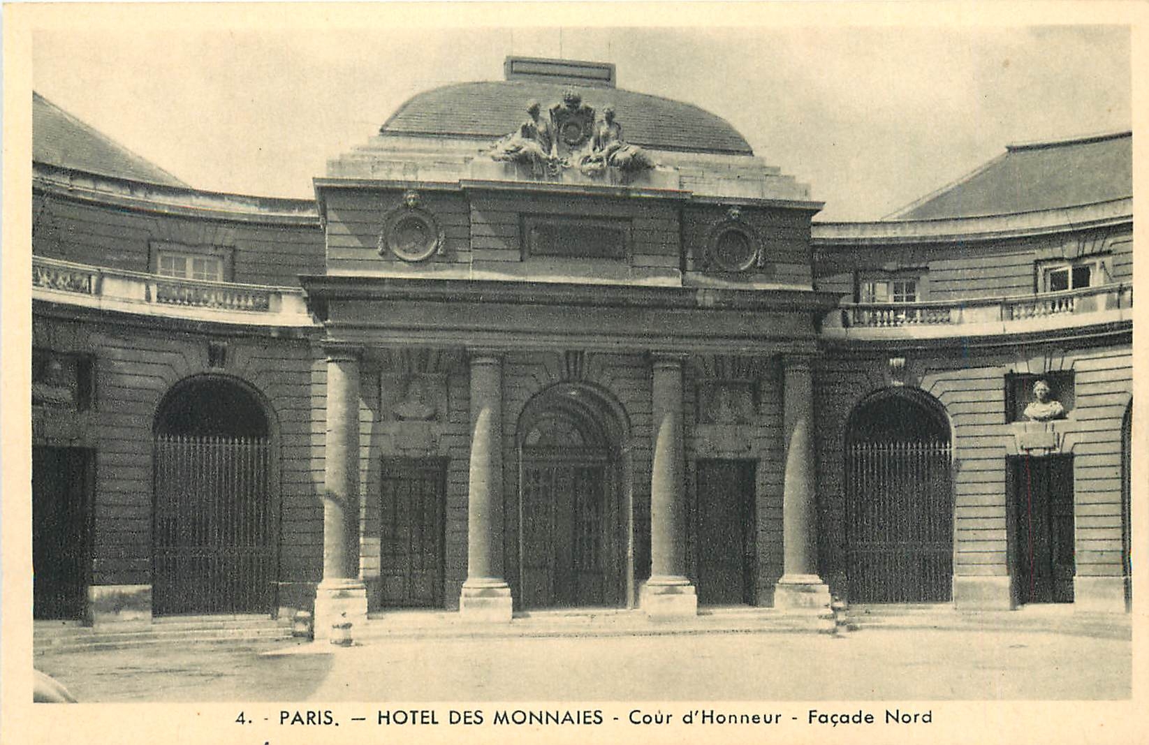 CPA Paris Hotel des Monnaies Cour d'Honneur Facade Nord