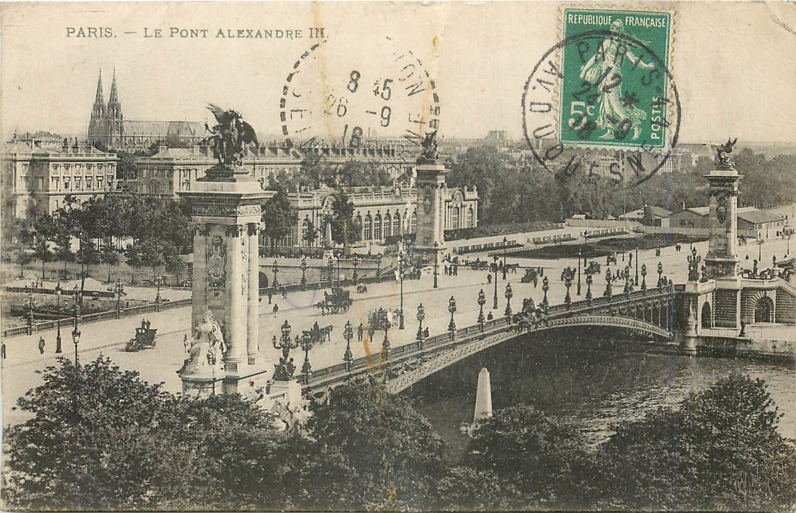 CPA Paris Le Pont Alexandre III 