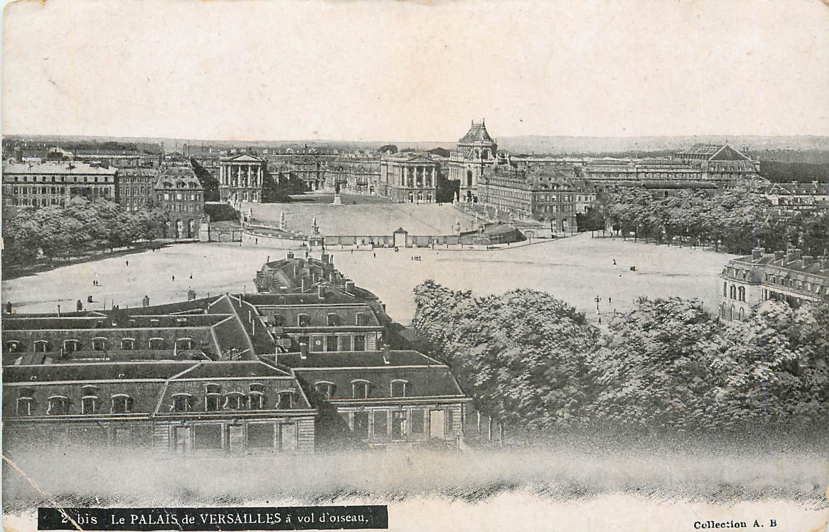 CPA Le Palais de Versailles a vol d'Oiseau 