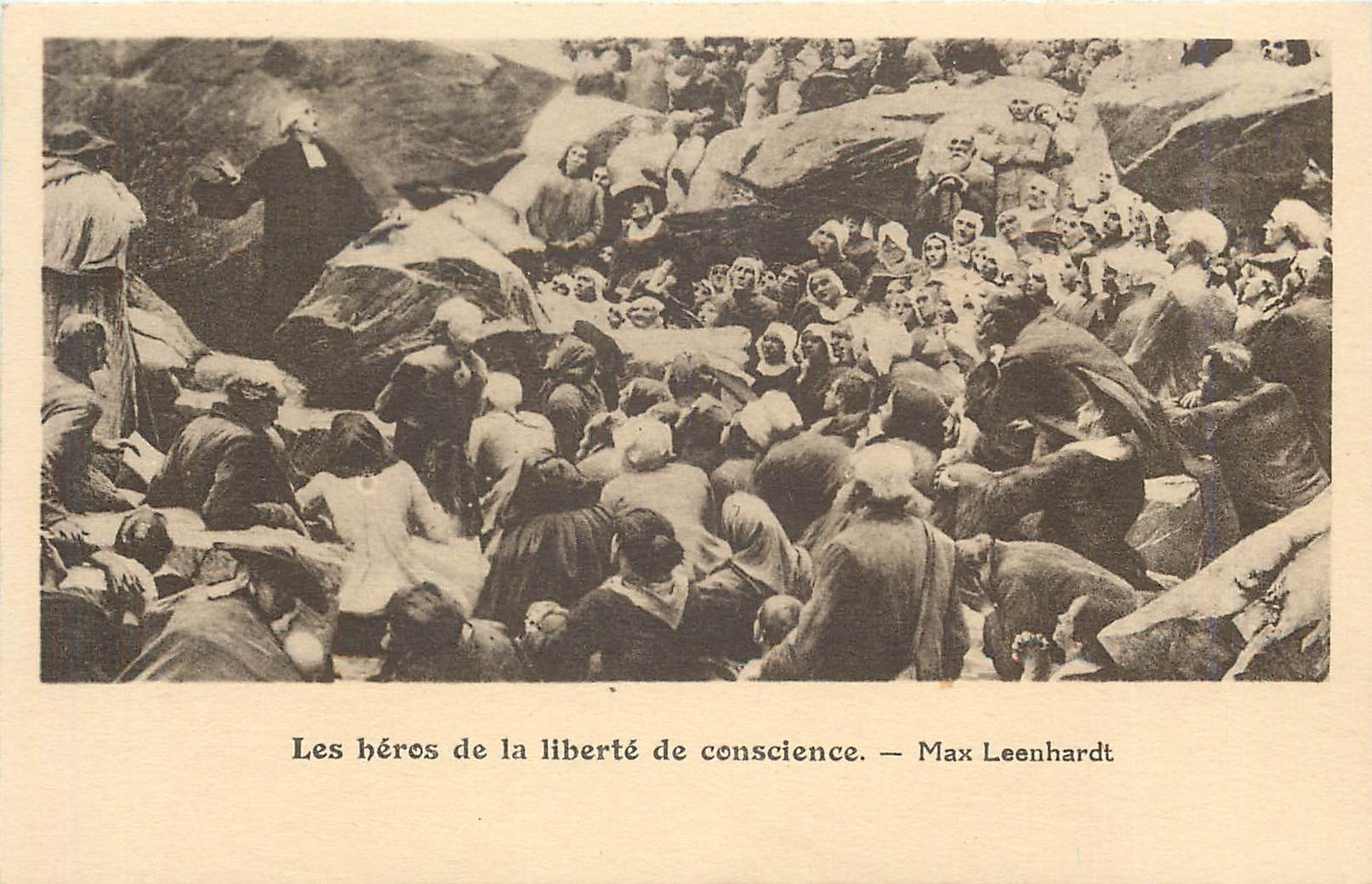 CPA Les heros de la liberte de conscience Max Leenhardt 