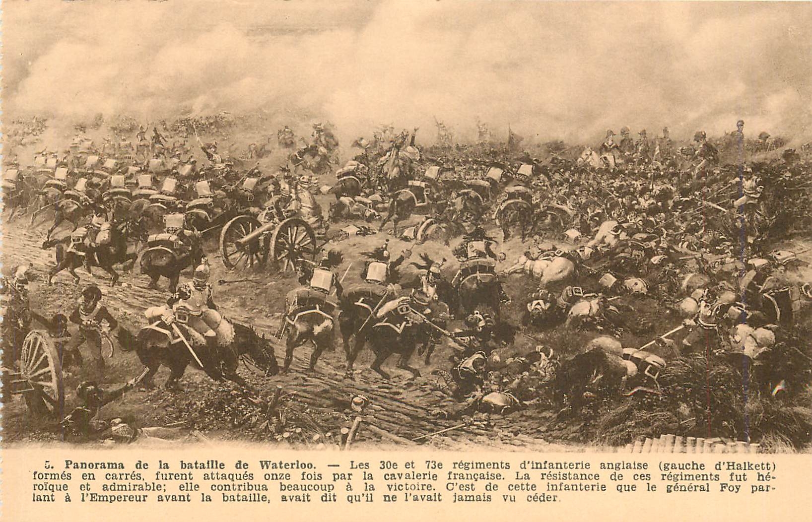 CPA Panorama de la Bataille de Waterloo