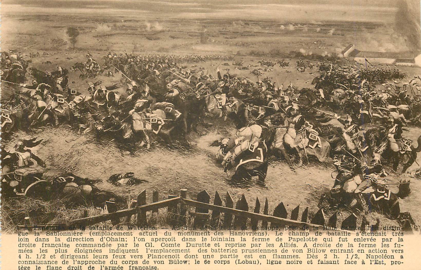 CPA Panorama de la Bataille de Waterloo