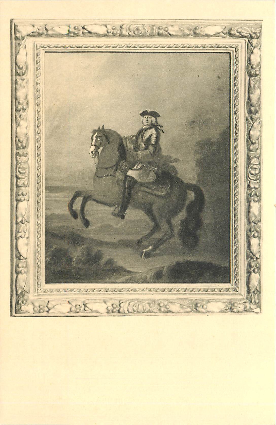 CPA Nancy Musee historique lorrain au Palais Ducal Portrait equistre de Stanislas Leszczynski 