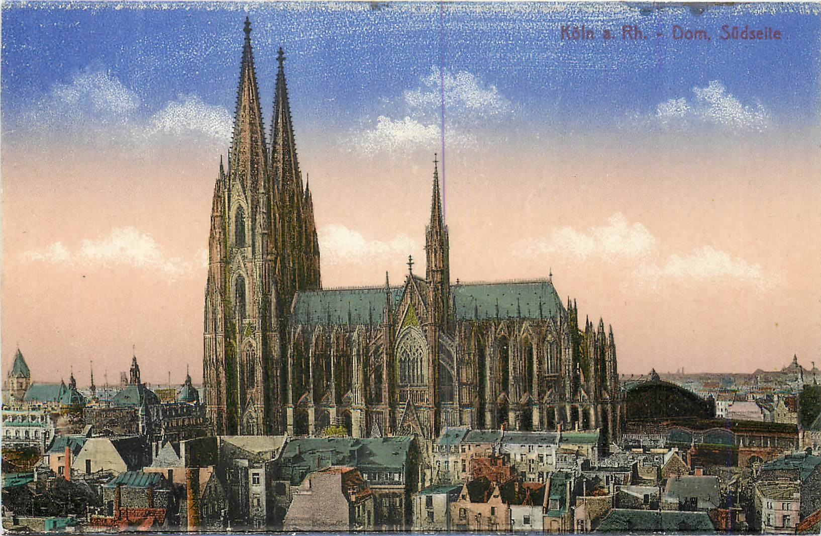 CPA Koln a Rh Dom Sudseite 
