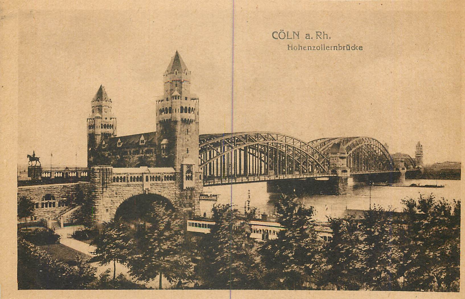 CPA Coln a Rh Hohenzollenbrucke 