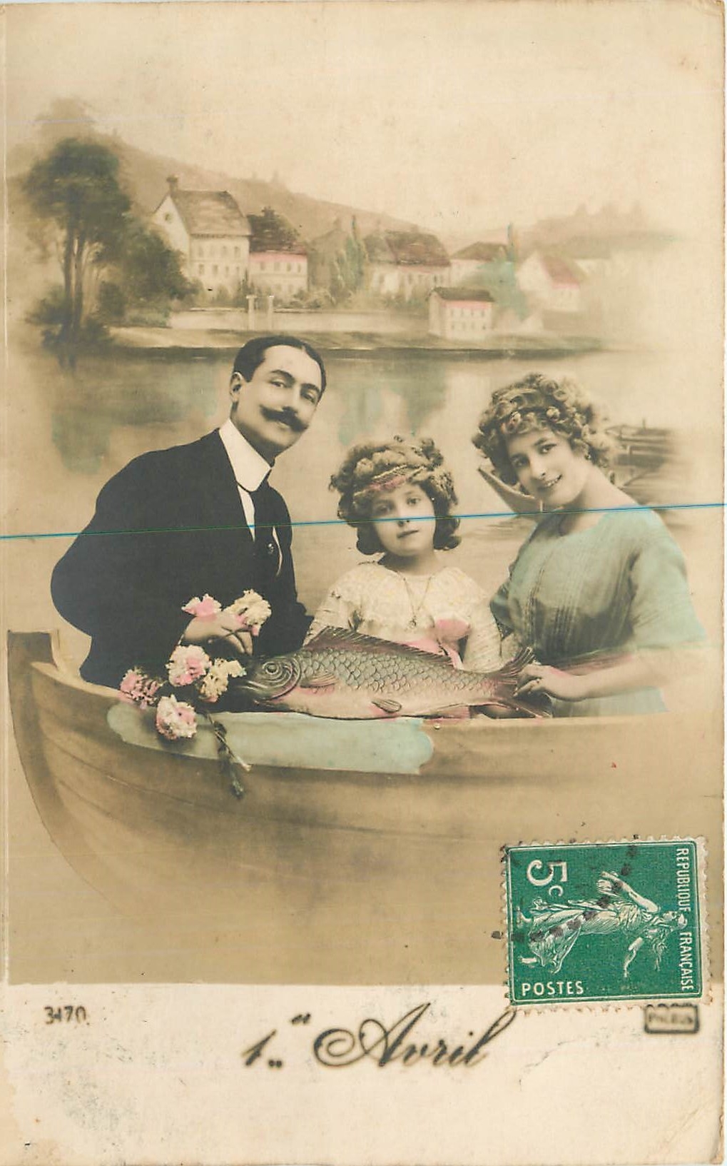 CPA 1er Avril Enfant