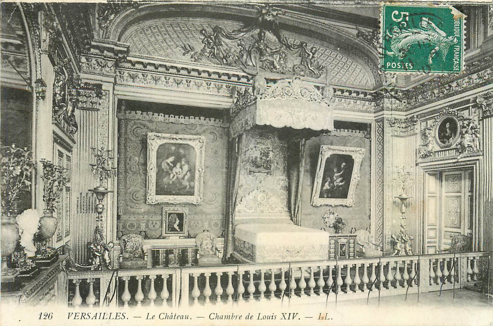 CPA Versailles Le Chateau Chambre de Louis XIV 