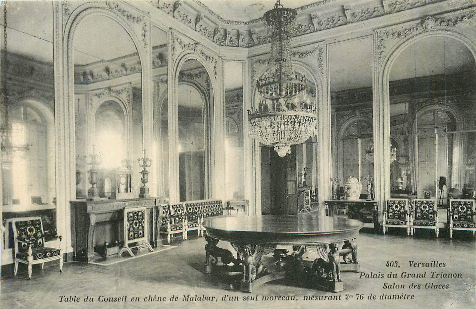 CPA Versailles Palais du Grand Trianon Salon des Glaces 
