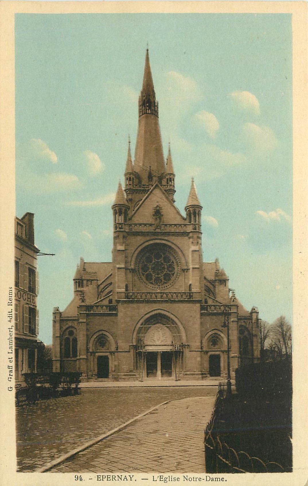 CPA Epernay L'Eglise Notre Dame 