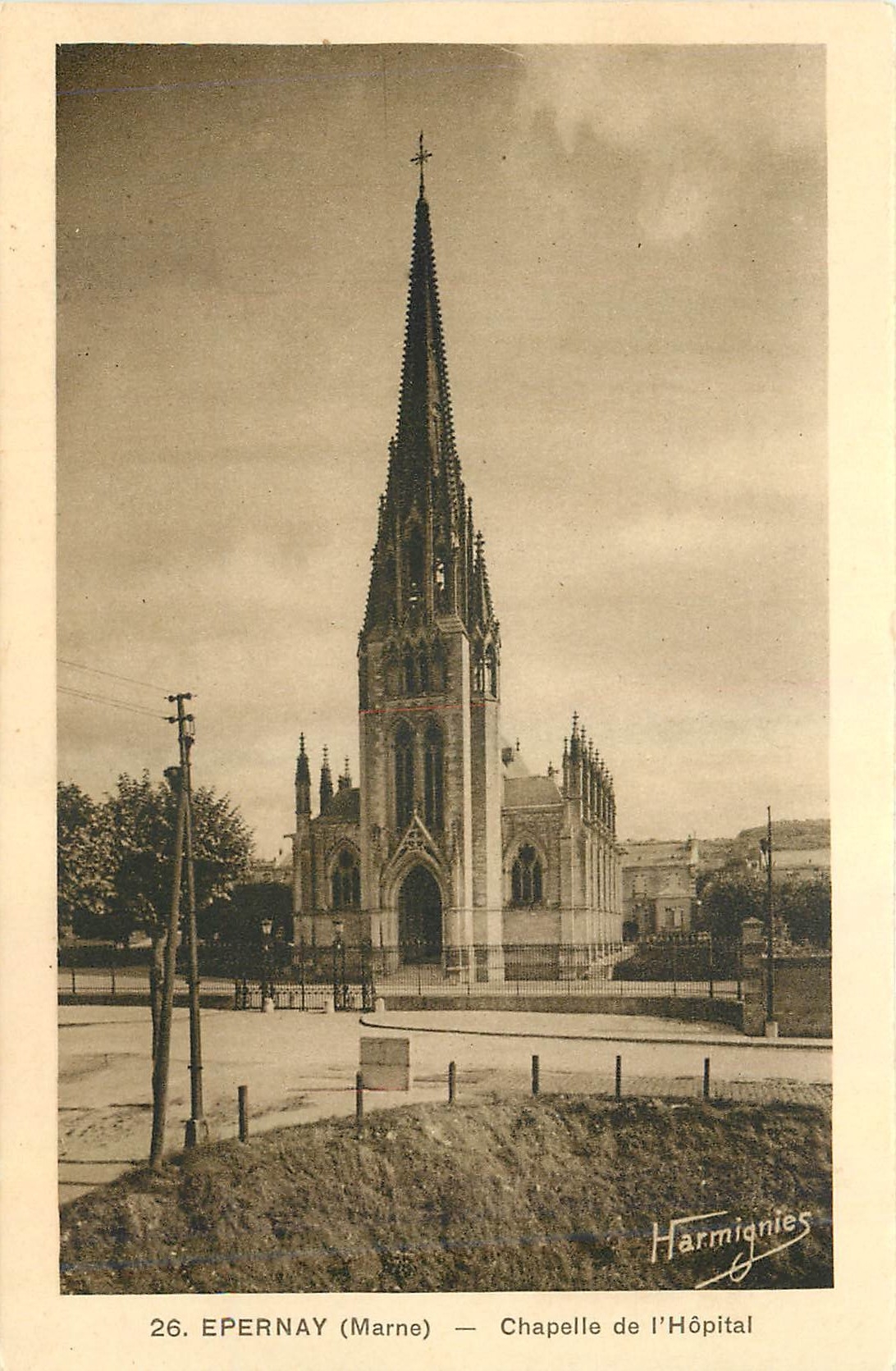 CPA Epernay Marne Chapelle de l'Hopital 