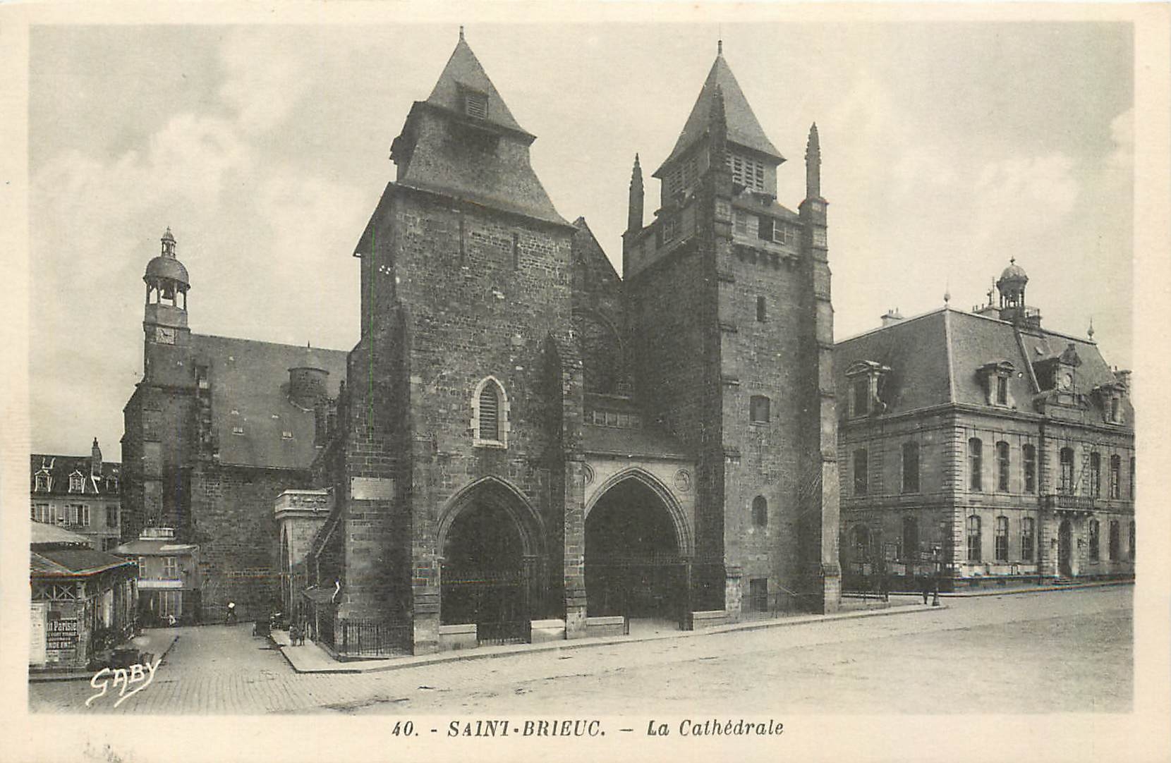 CPA Saint Brieuc La Cathedrale 