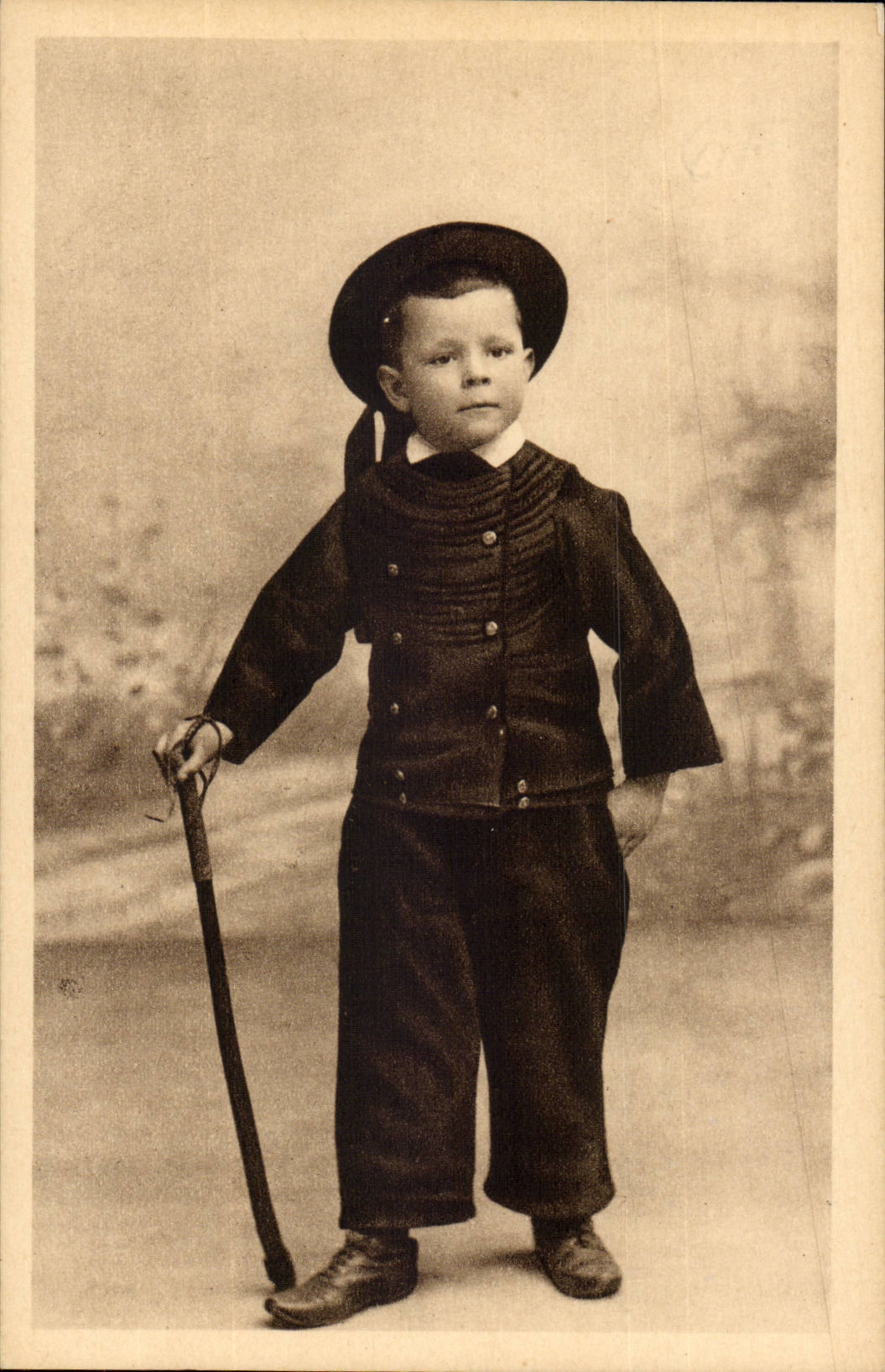 Brittany Bridge-the Abbot a Bigouden young person - CPA