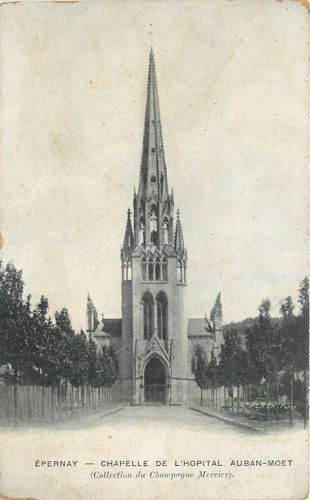 CPA Epernay Chapelle de l'Hopital Auban Moet 