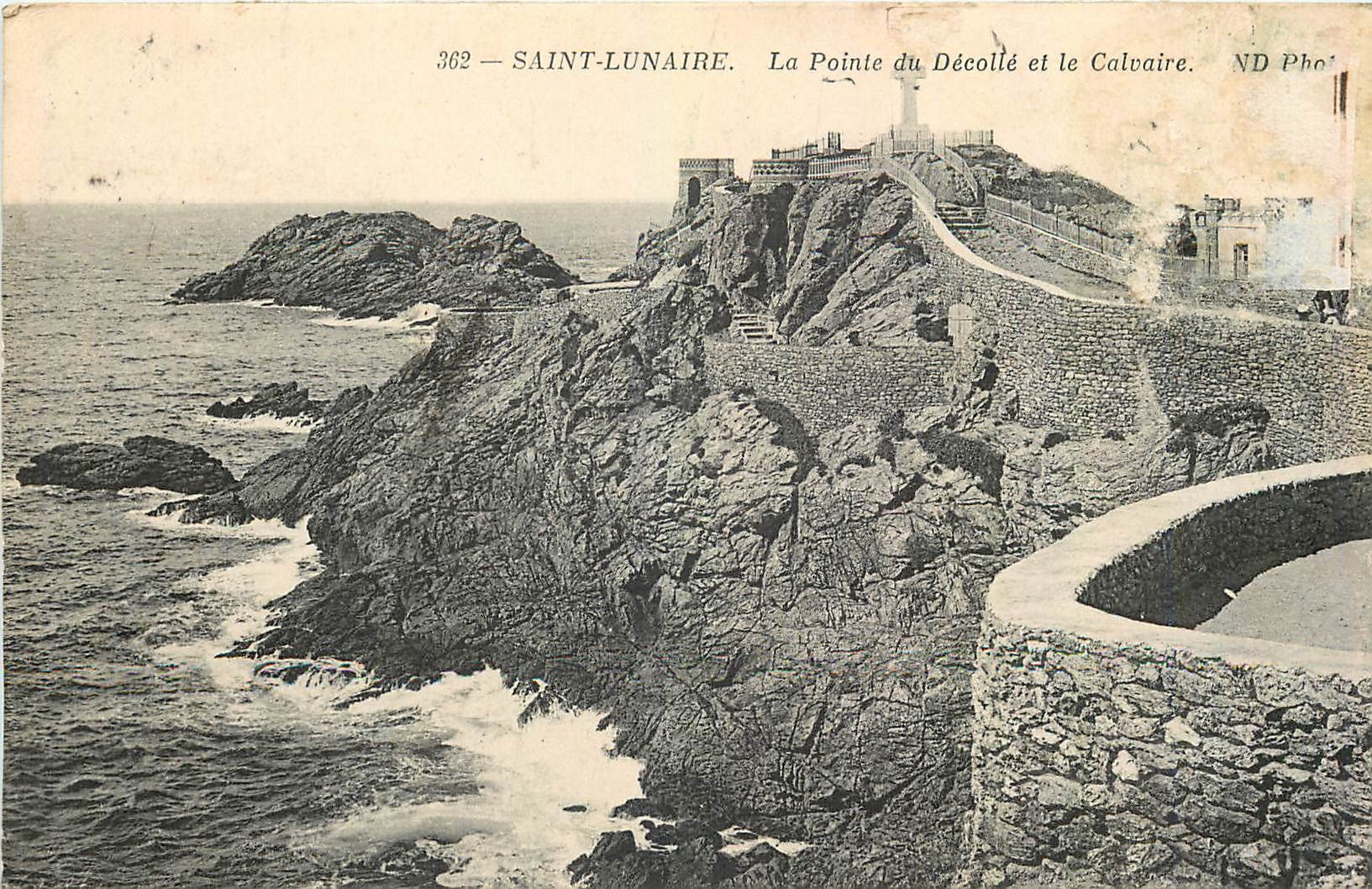CPA Saint Lunaire La Pointe du Decolle et le Calvaire
