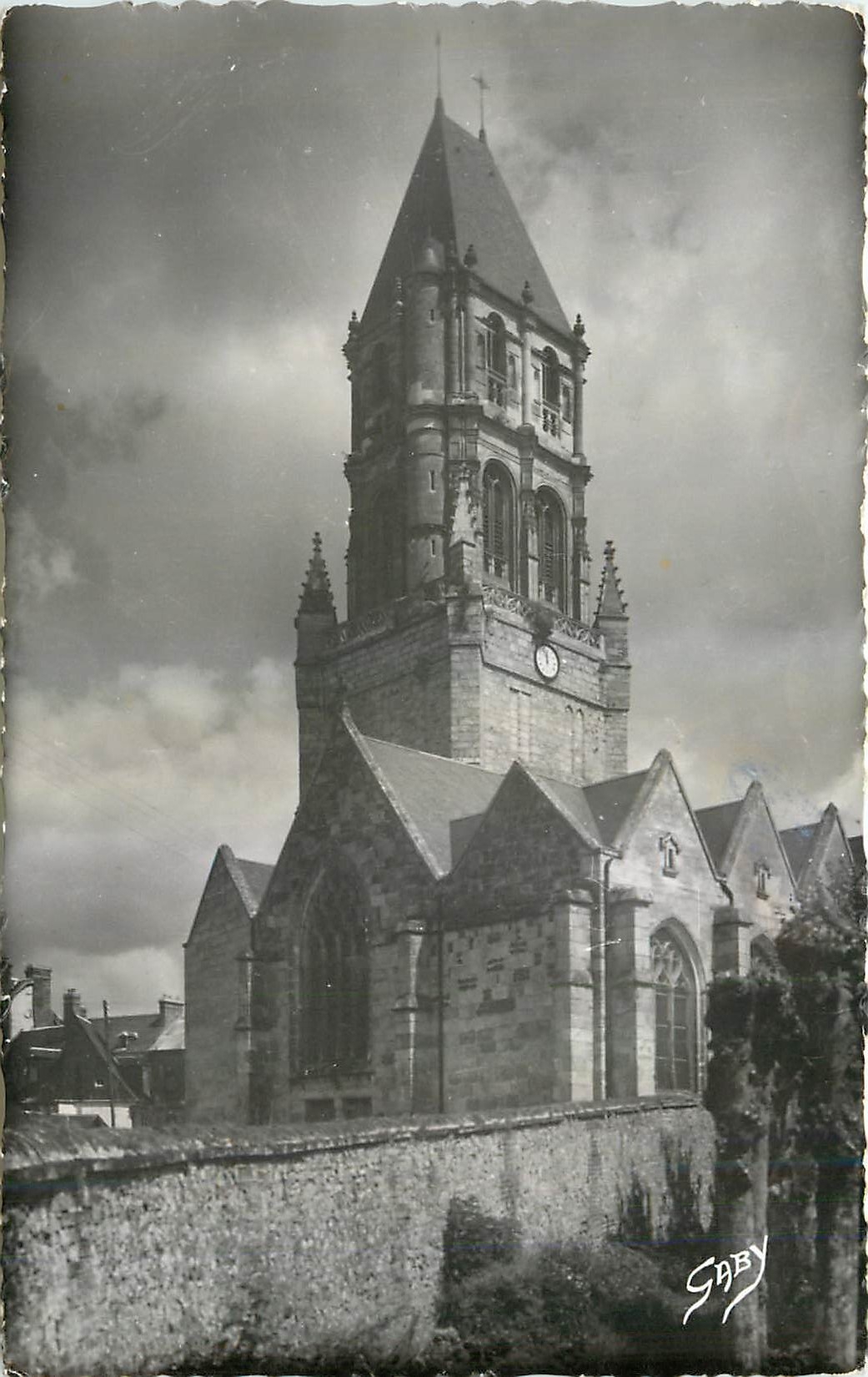 CPM Orbec Calvados Clocher de l'Eglise 