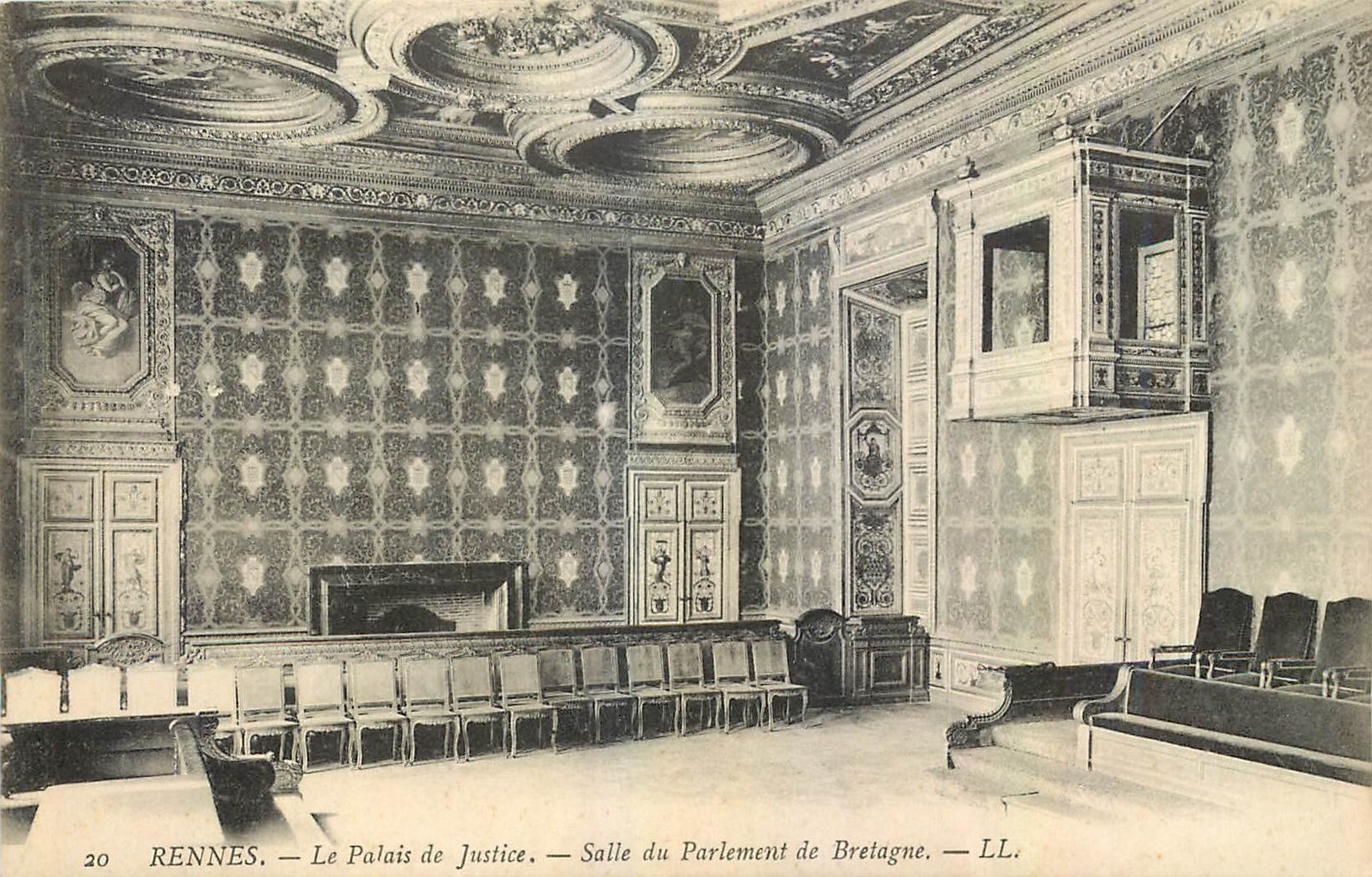 CPA Rennes Le Palais de Justice Salle du Parlement de Bretagne 