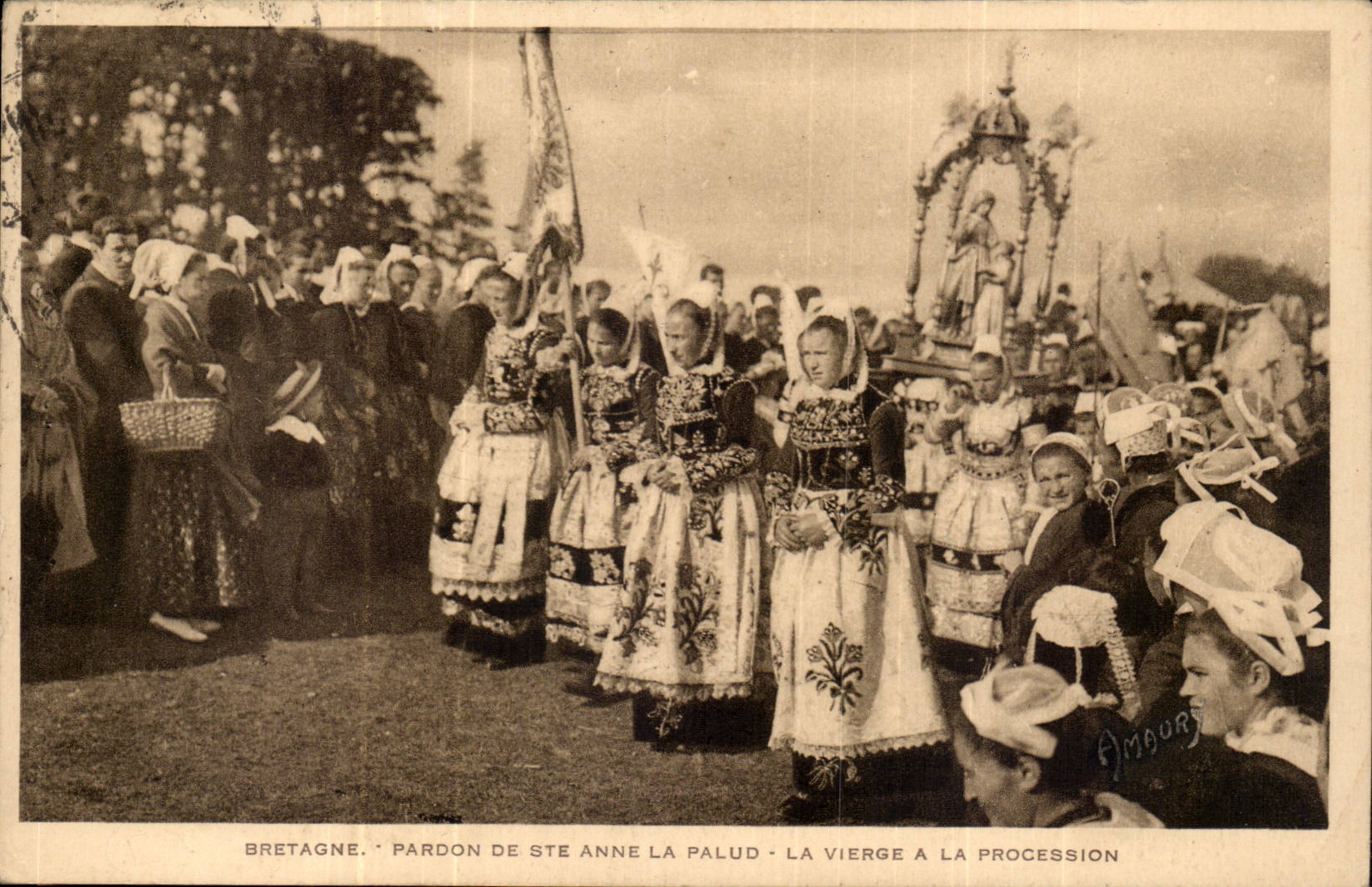 Brittany Forgiveness of co Anne the Fen the virgin with the Procession - CPA