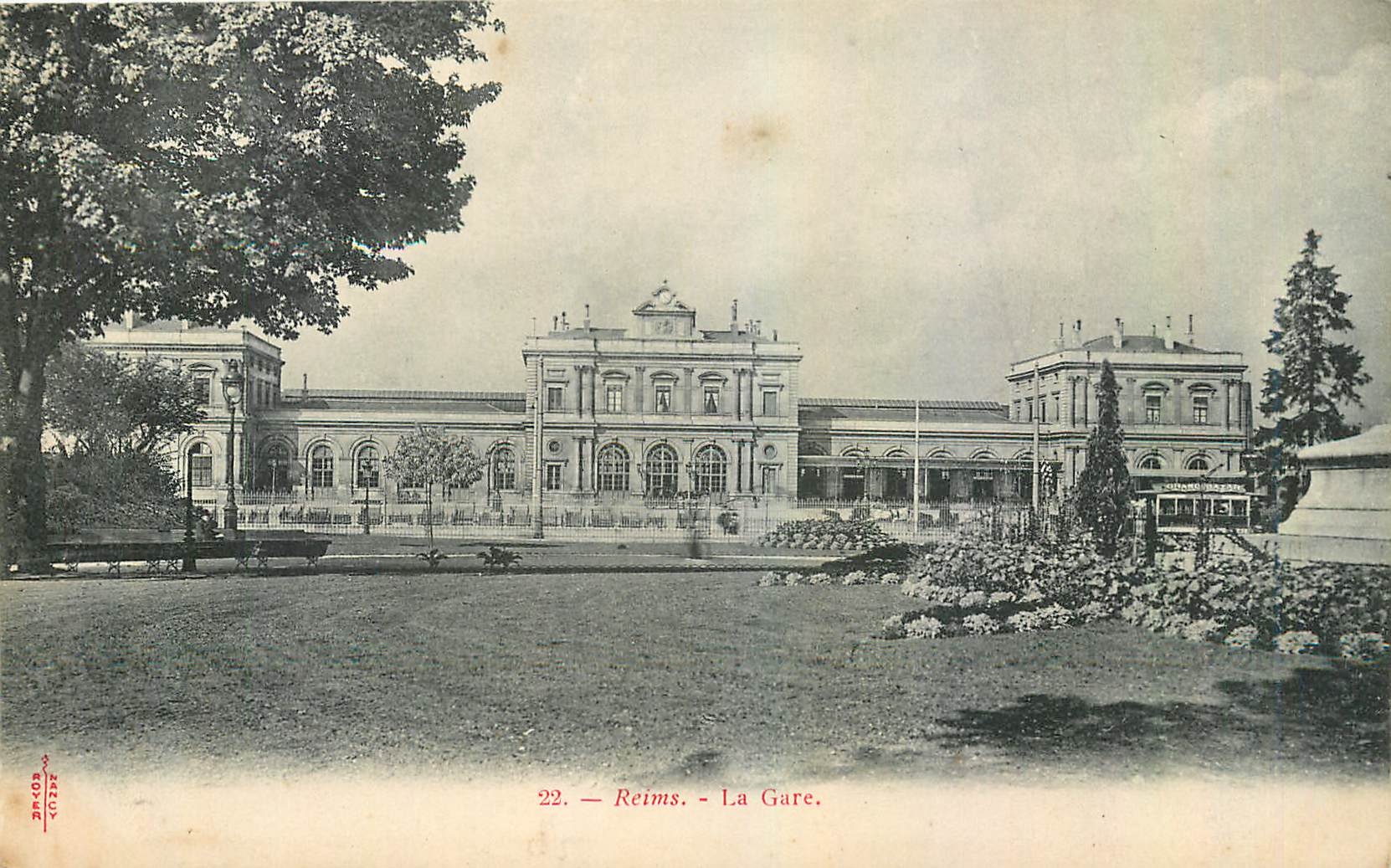CPA Reims La Gare 
