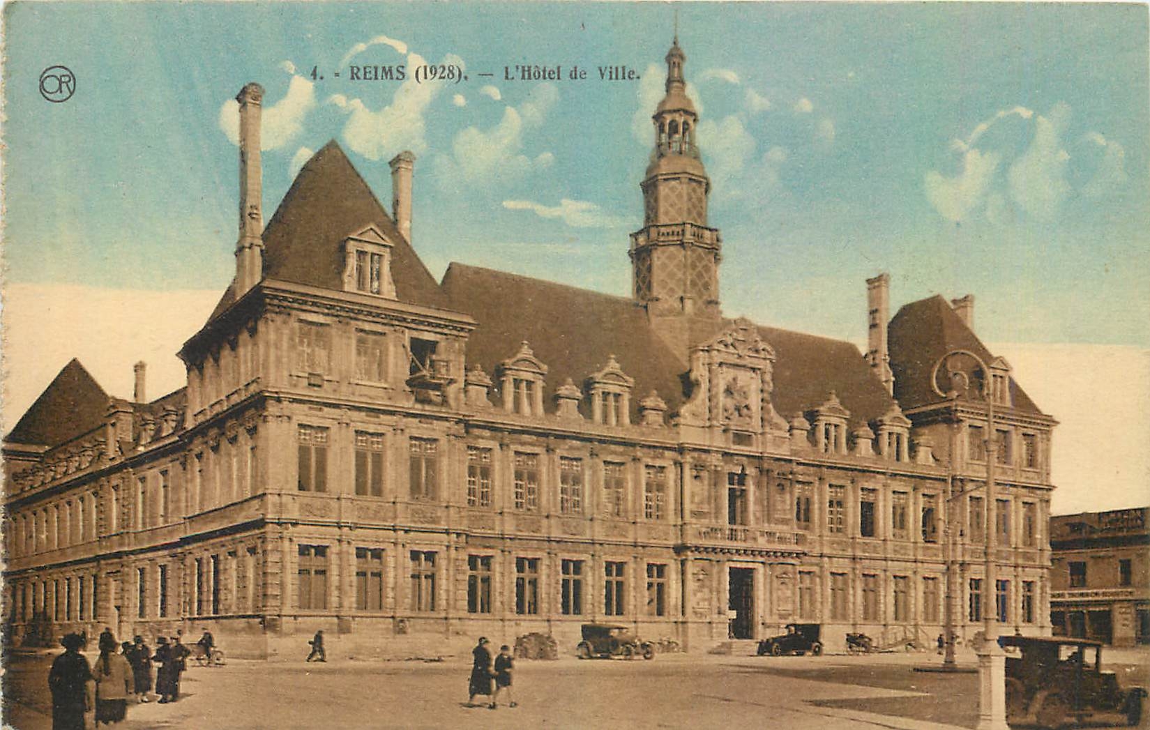 CPA Reims L'Hotel de Ville 