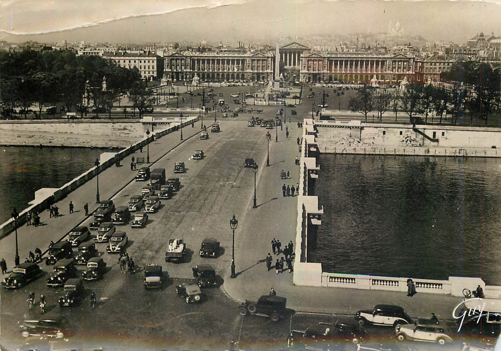 CPM Paris Pont et place de la Concorde 
