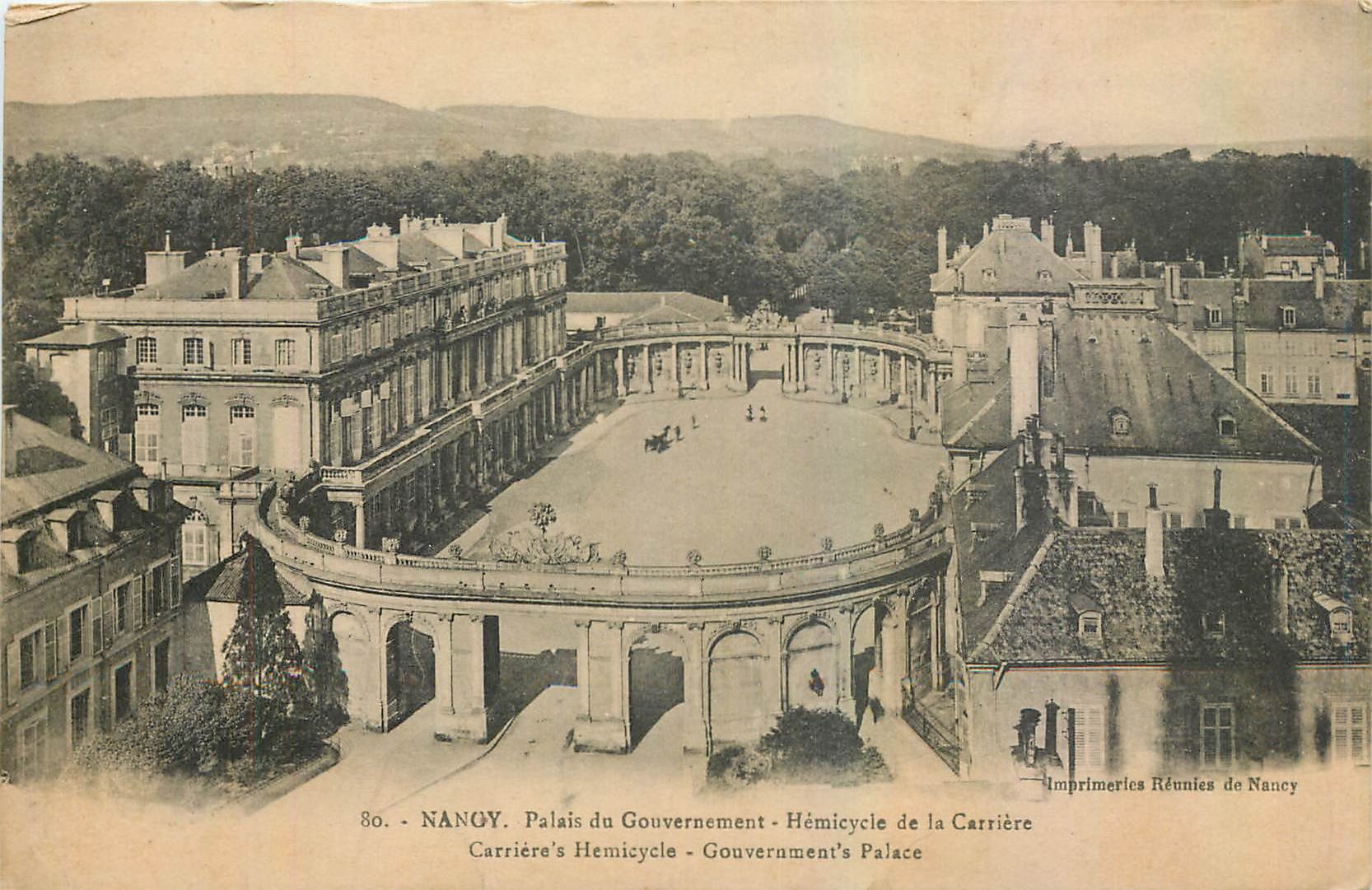 CPA Nancy Palais du Gouvernement Hemicycle de la Carriere