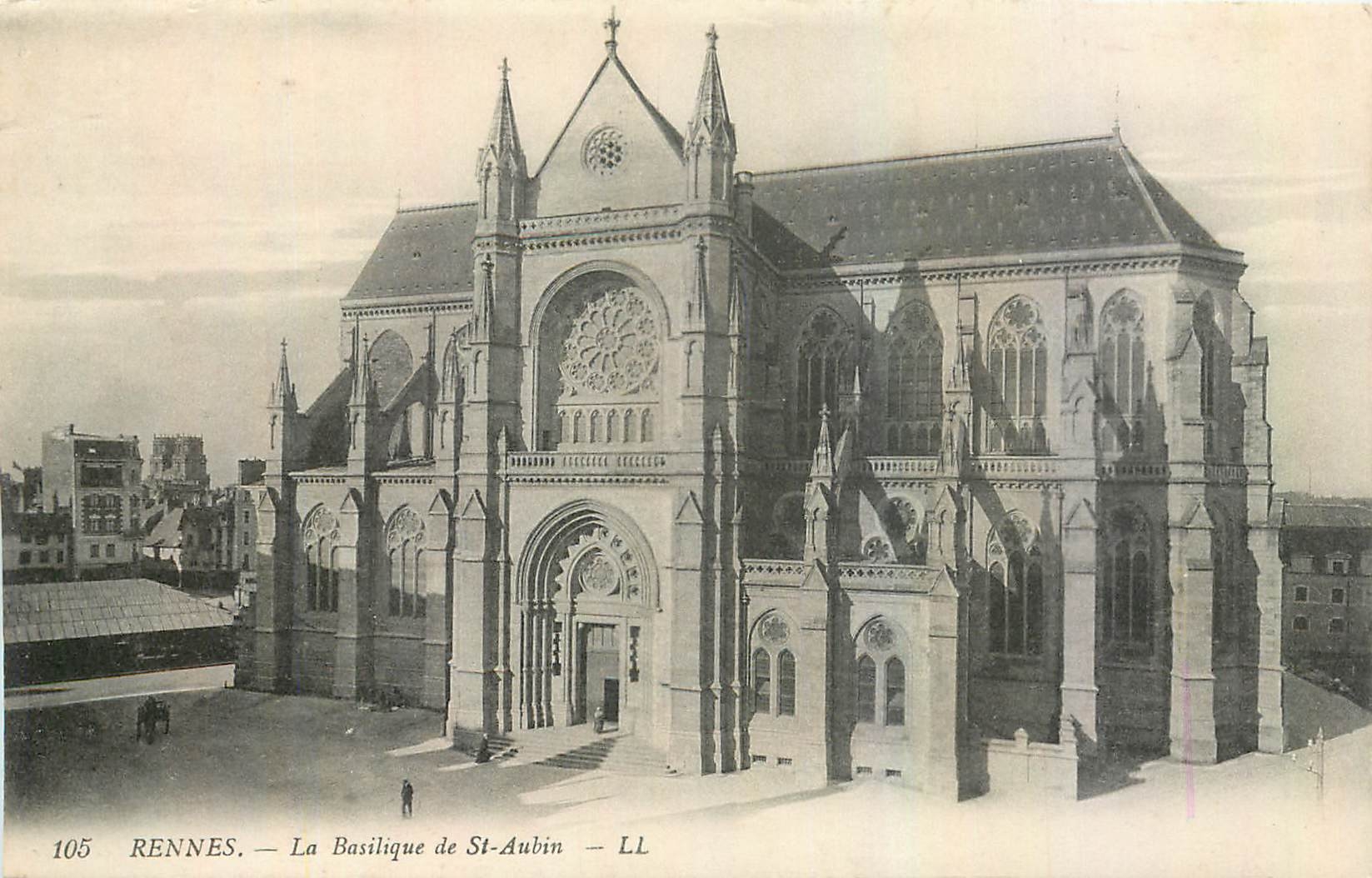 CPA Rennes La Basilique de St Aubin 
