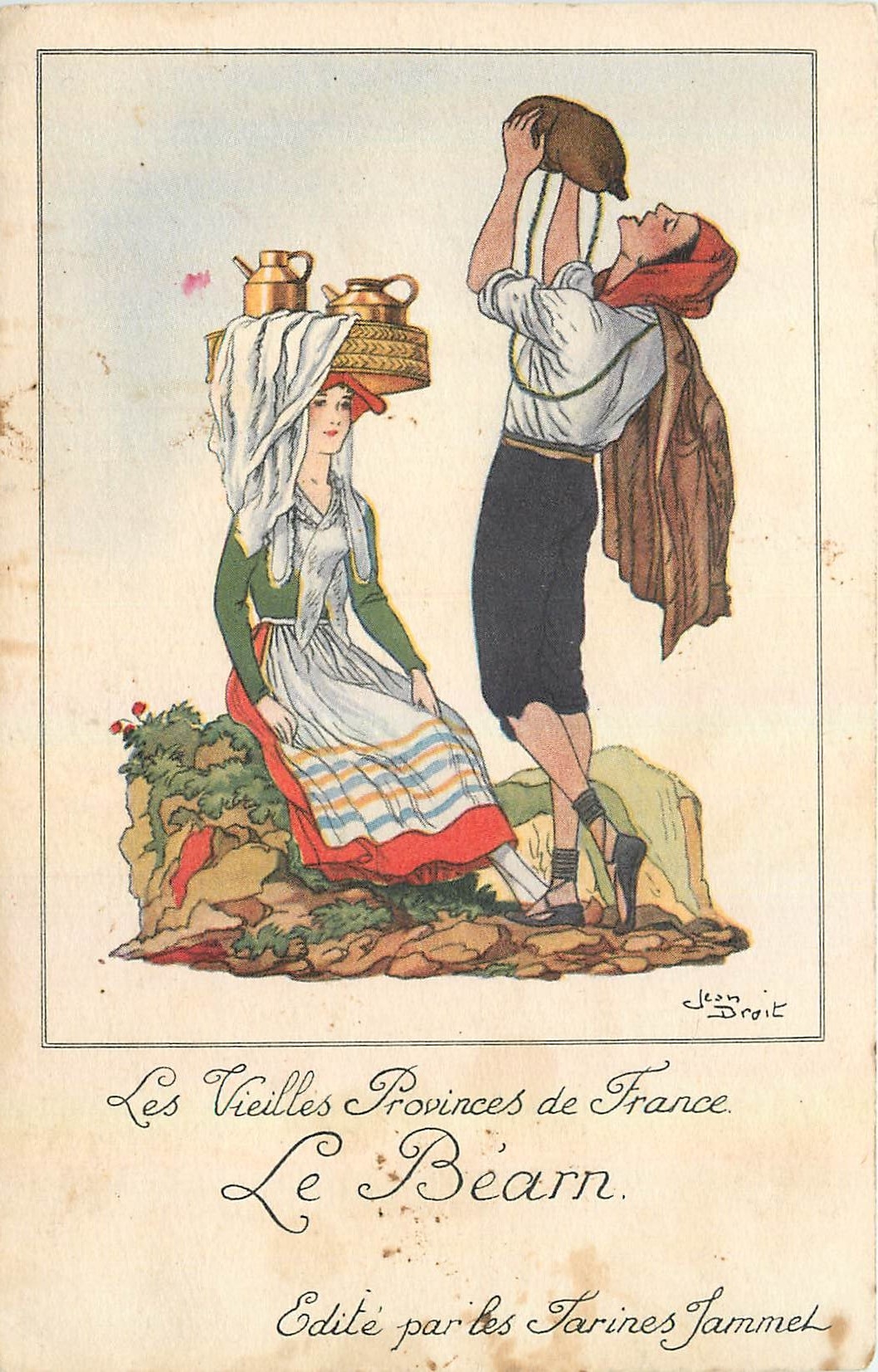 CPA Les Vieilles Provinces de France Le Bearn Farines Jammet