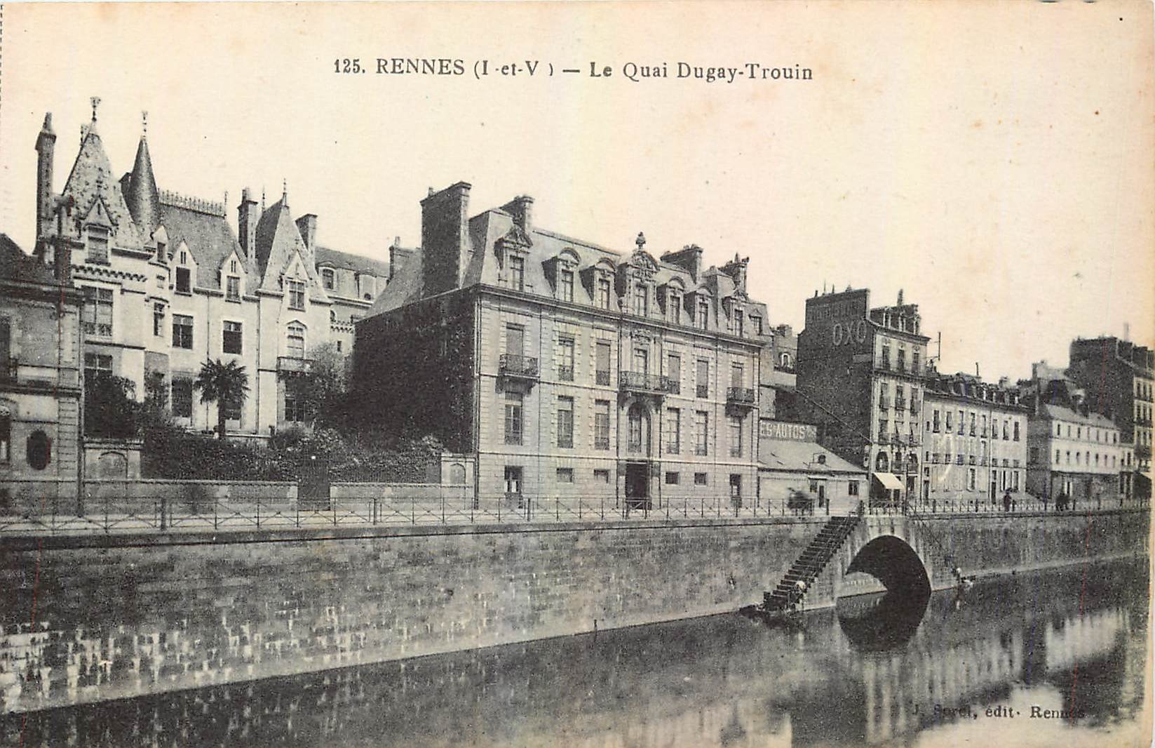 CPA Rennes I et V Le Quai Dugay Trouin 