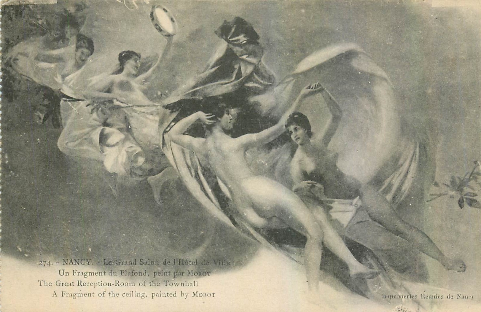 CPA Nancy Le Grand Salon de l'Hotel de Ville 