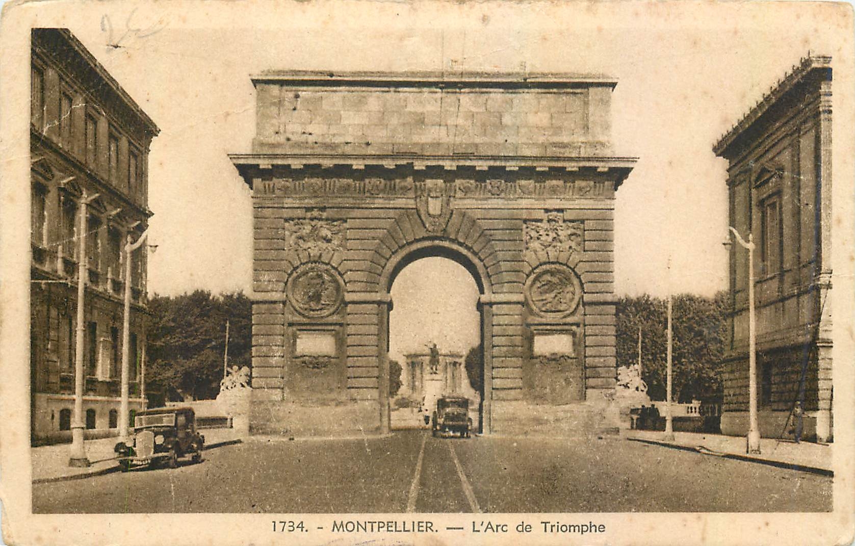CPA Montpellier L'Arc de Triomphe 