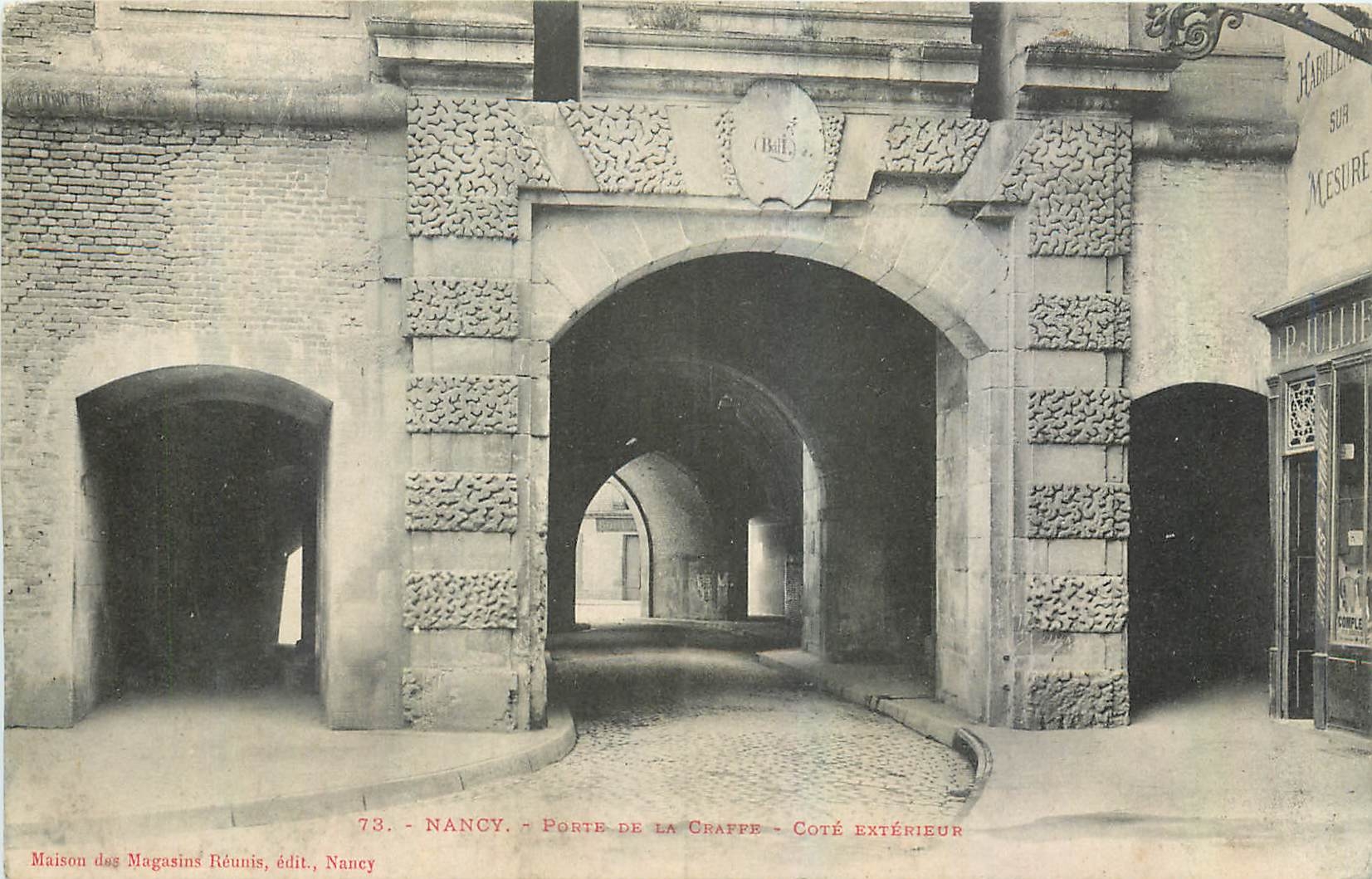 CPA Nancy Porte de la Craffe Cote exterieur 