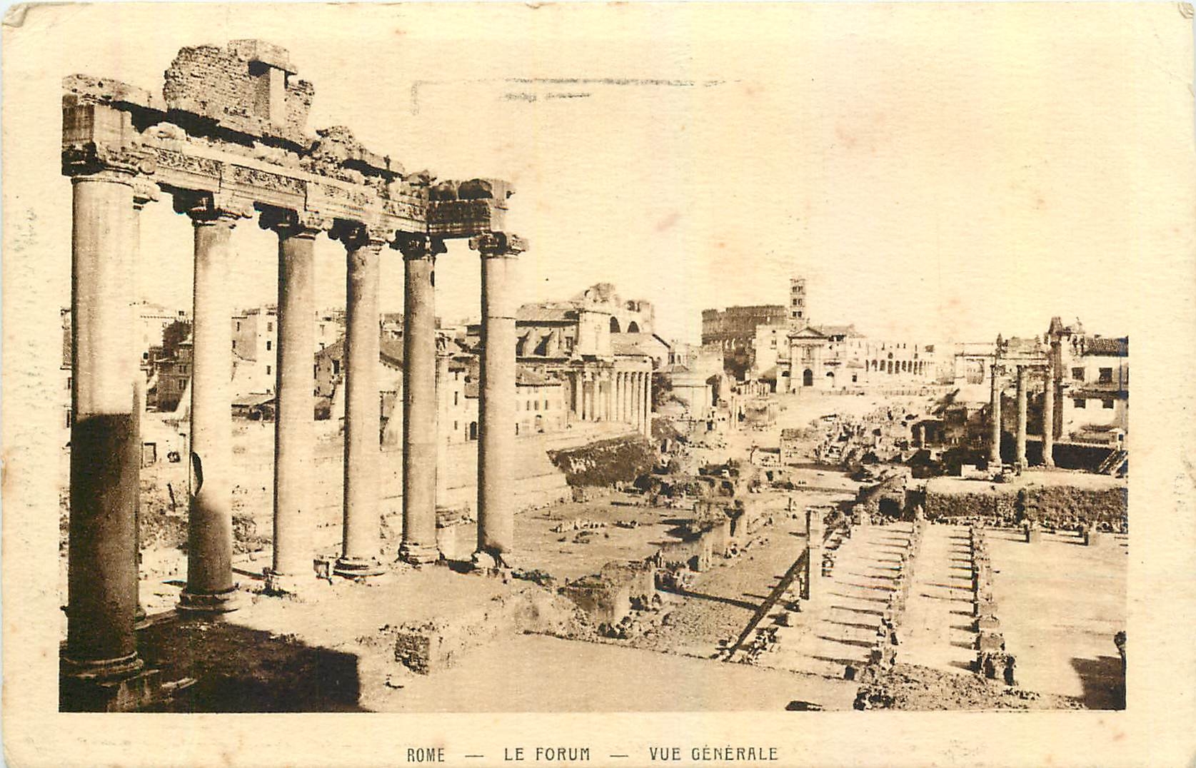 CPA Rome Le Forum Vue Generale 