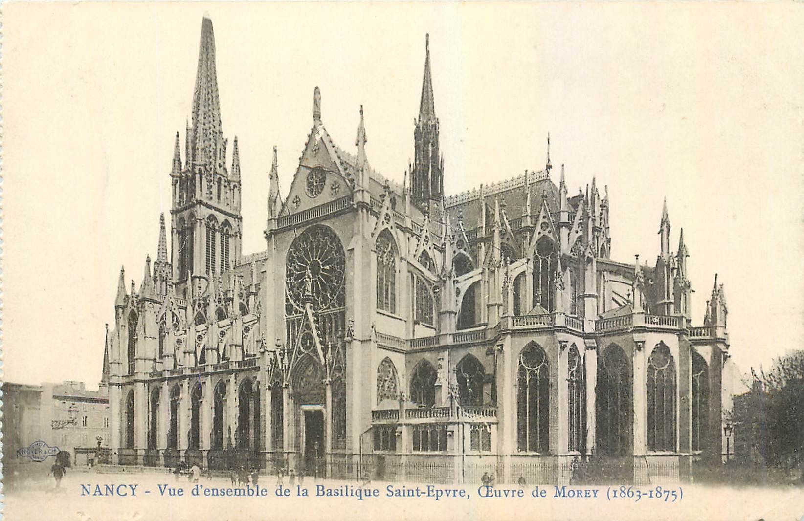 CPA Nancy Vue d'Ensemble de la Basilique Saint Epvre 