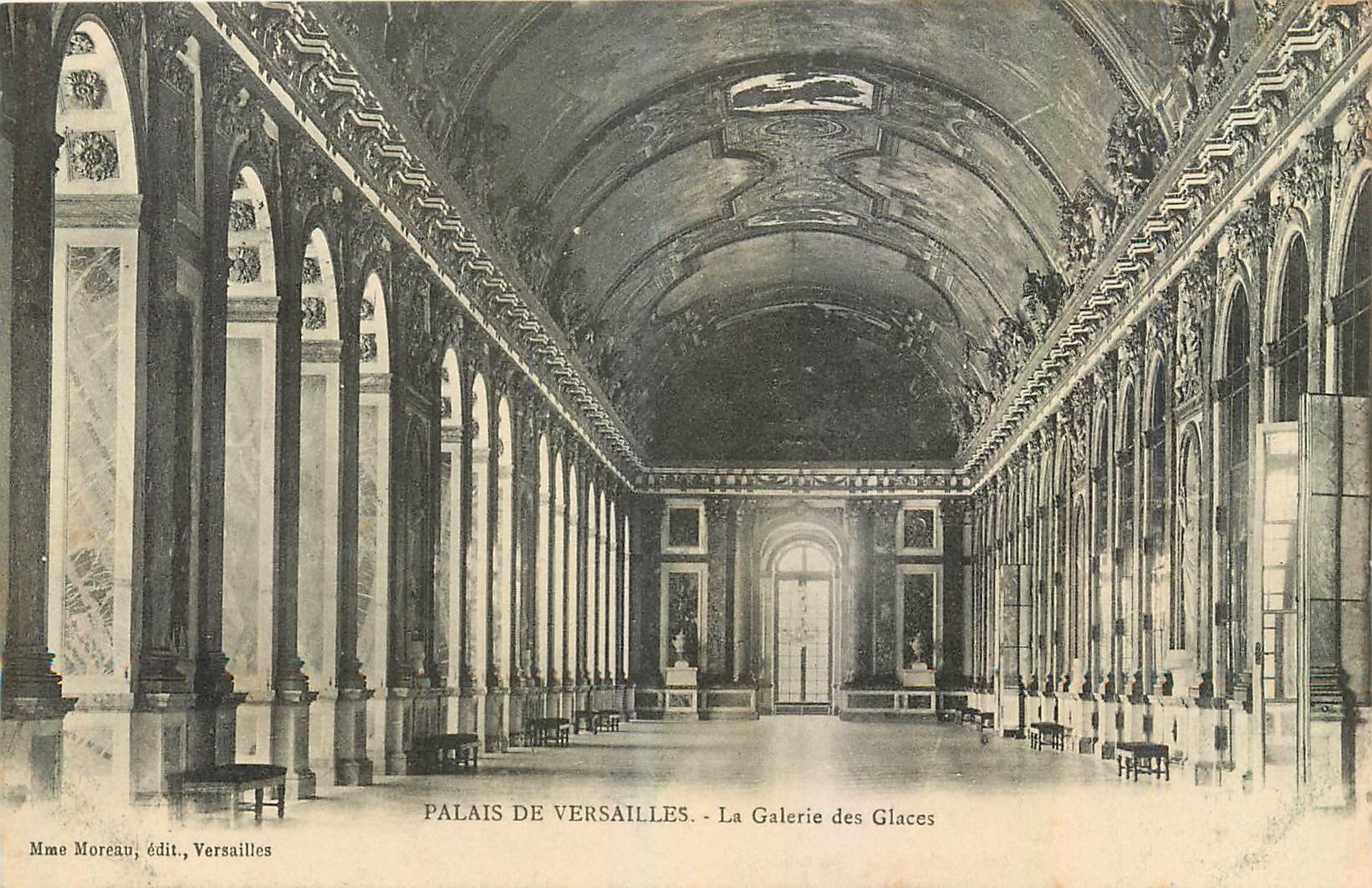 CPA Palais de Versailles La Galerie des Glaces 