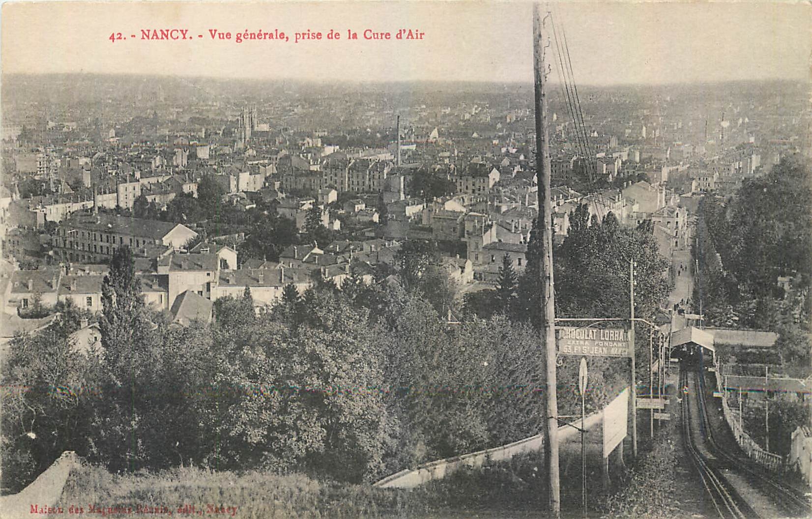 CPA Nancy Vue generale prise de la Cure d'Air