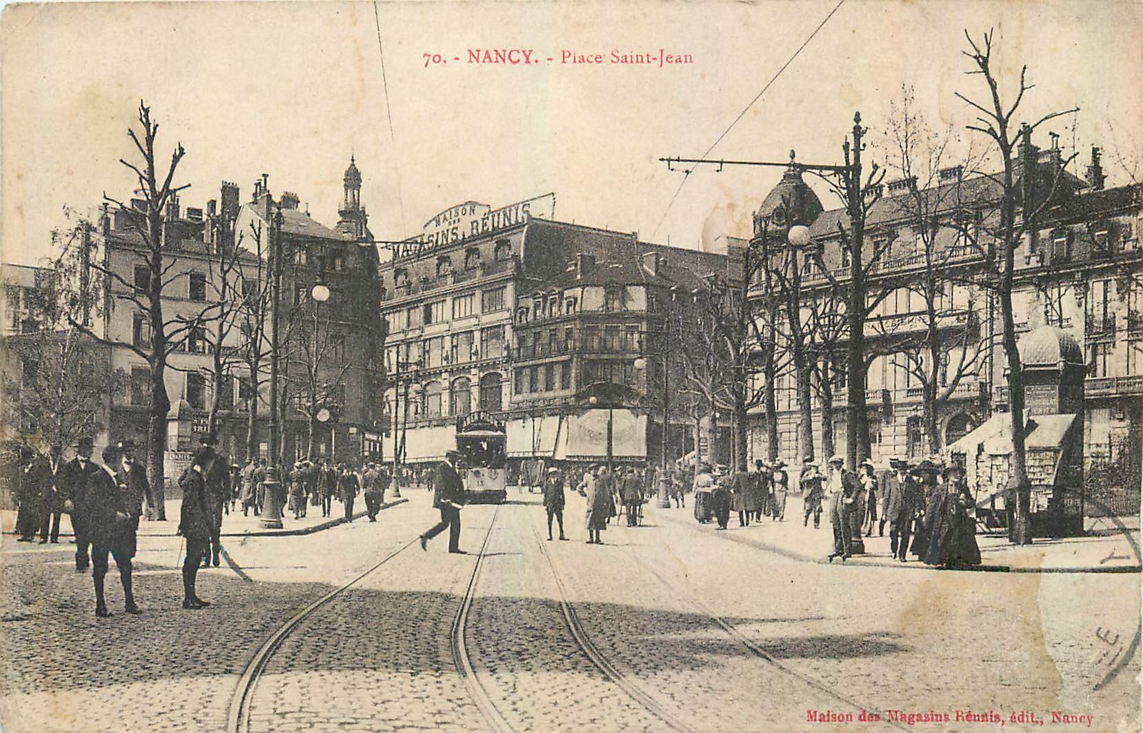 CPA Nancy Place Saint Jean Tramway